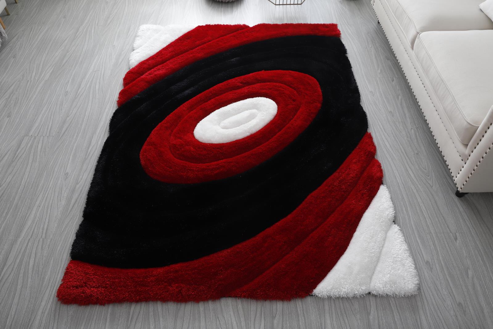 Mateos MS51 Red Shag Rug — view 4
