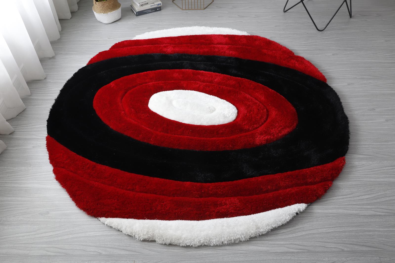 Mateos MS51 Red Shag Rug — view 9