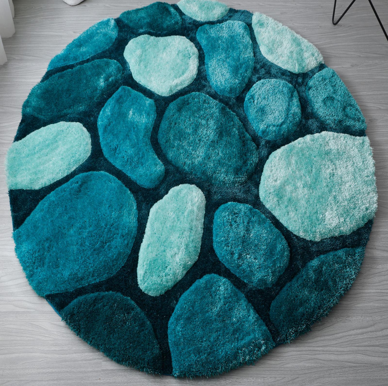 Mateos MS54 Blue Shag Rug — view 8