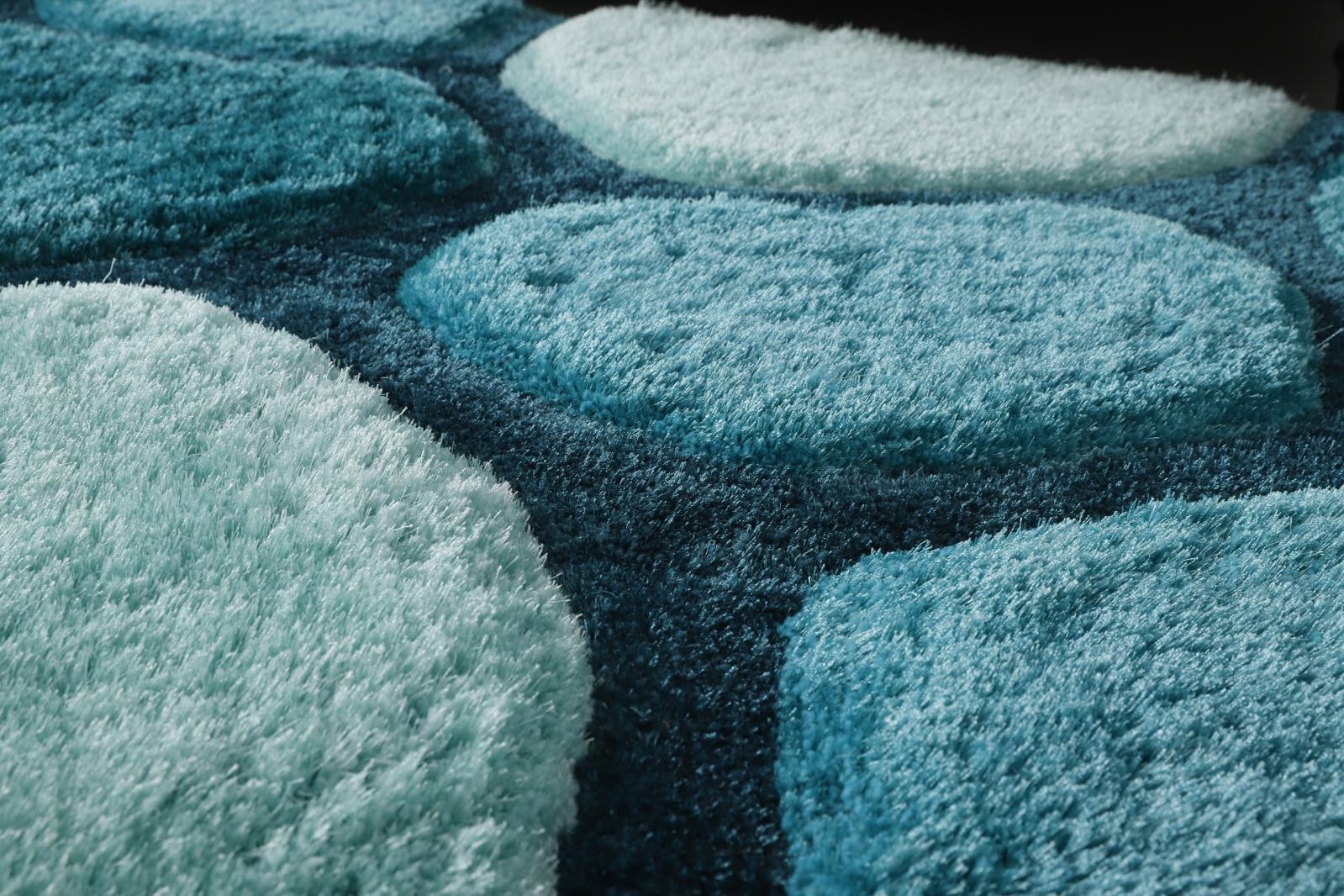 Mateos MS54 Blue Shag Rug — view 3