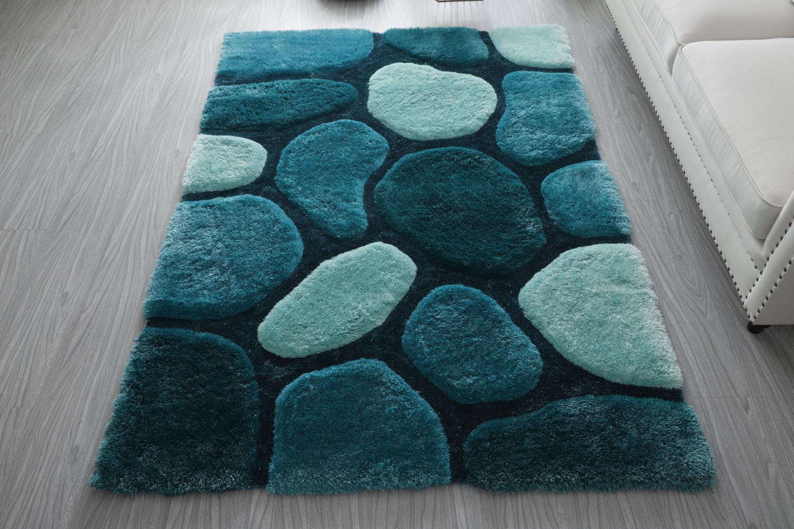 Mateos MS54 Blue Shag Rug — view 9