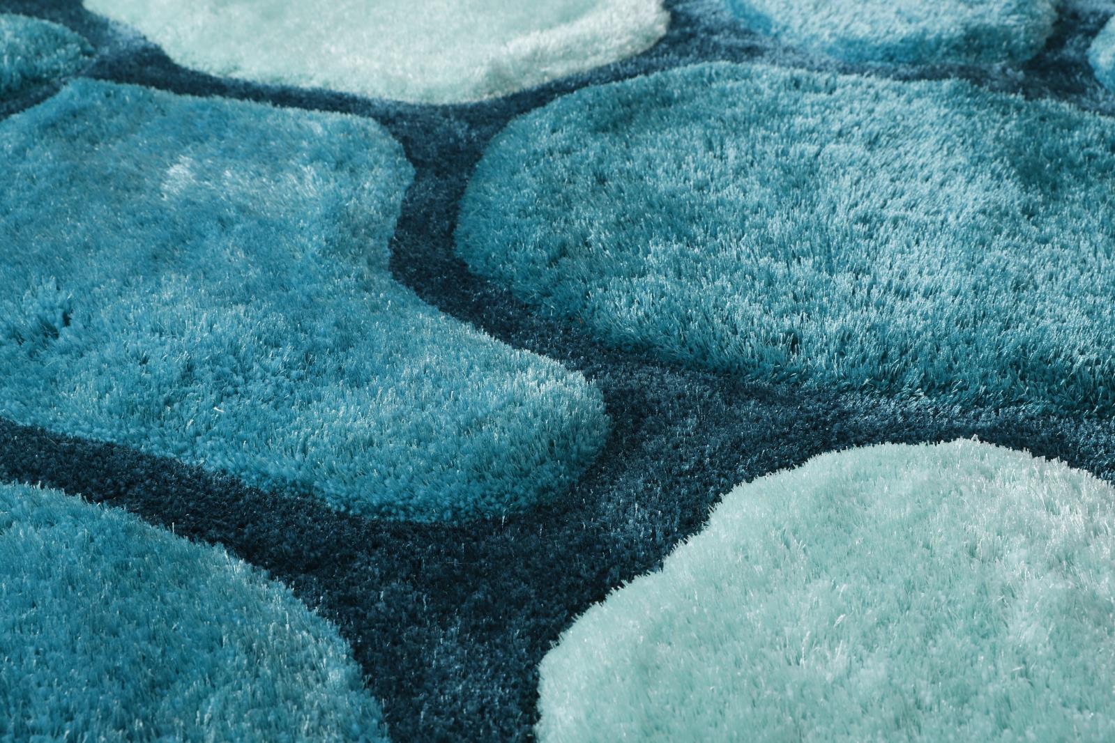 Mateos MS54 Blue Shag Rug — view 6