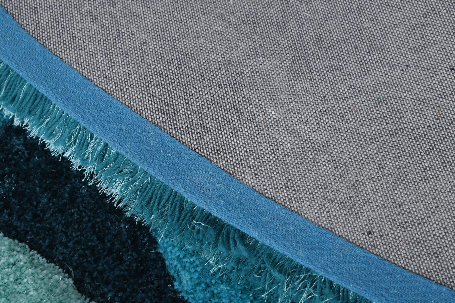 Mateos MS54 Blue Shag Rug — view 7