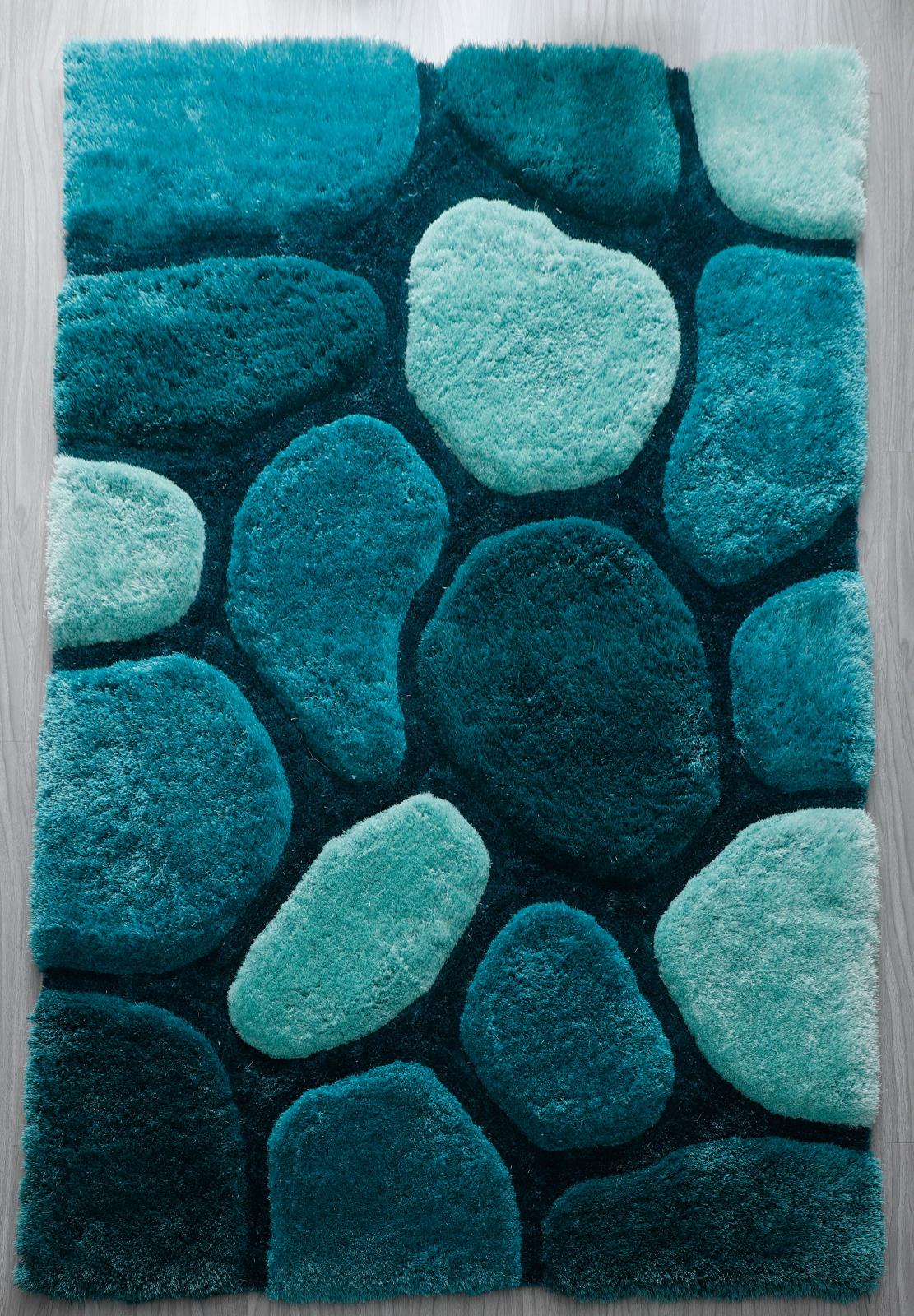 Mateos MS54 Blue Shag Rug — view 4