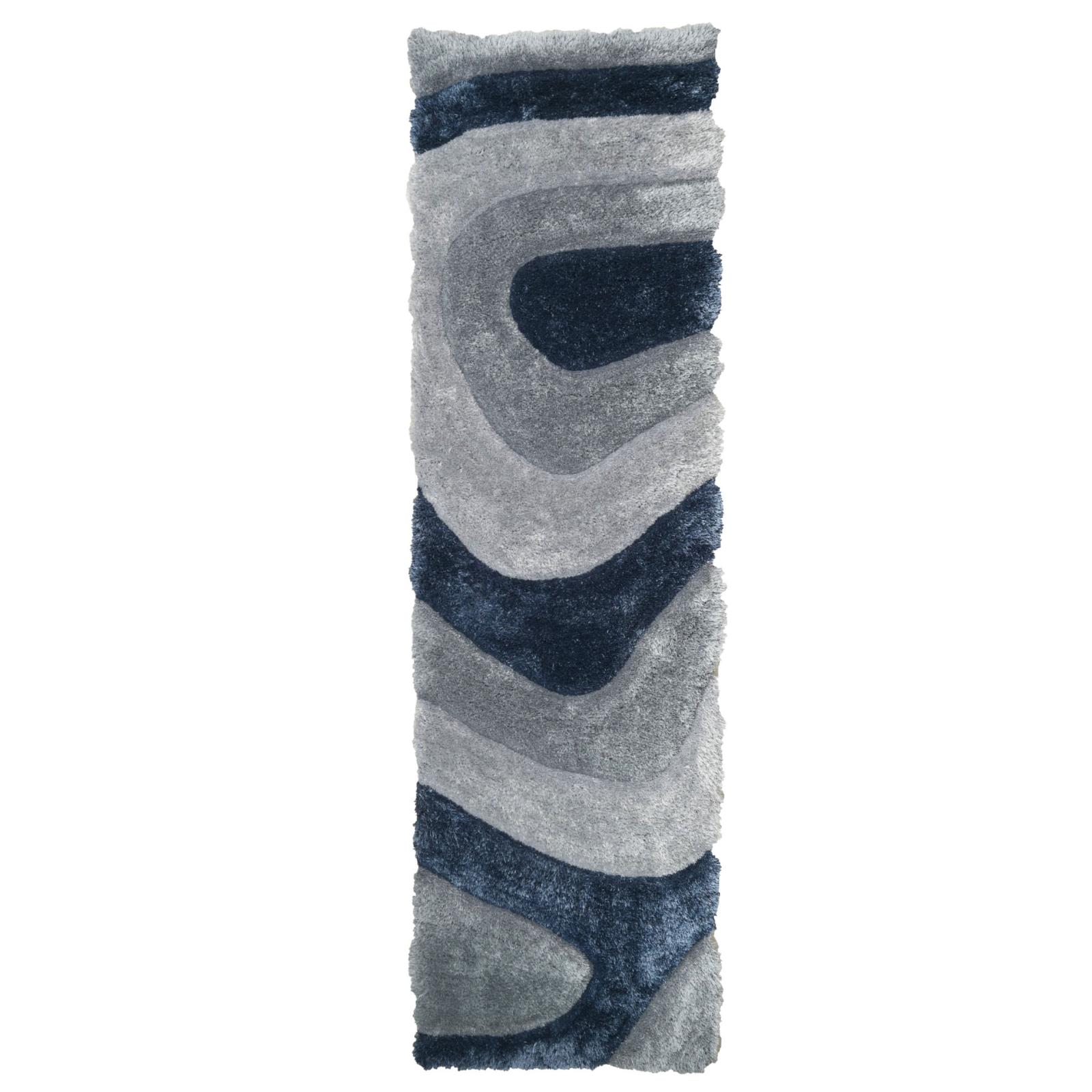 Mateos MS65 Silver Gray Shag Rug — view 12