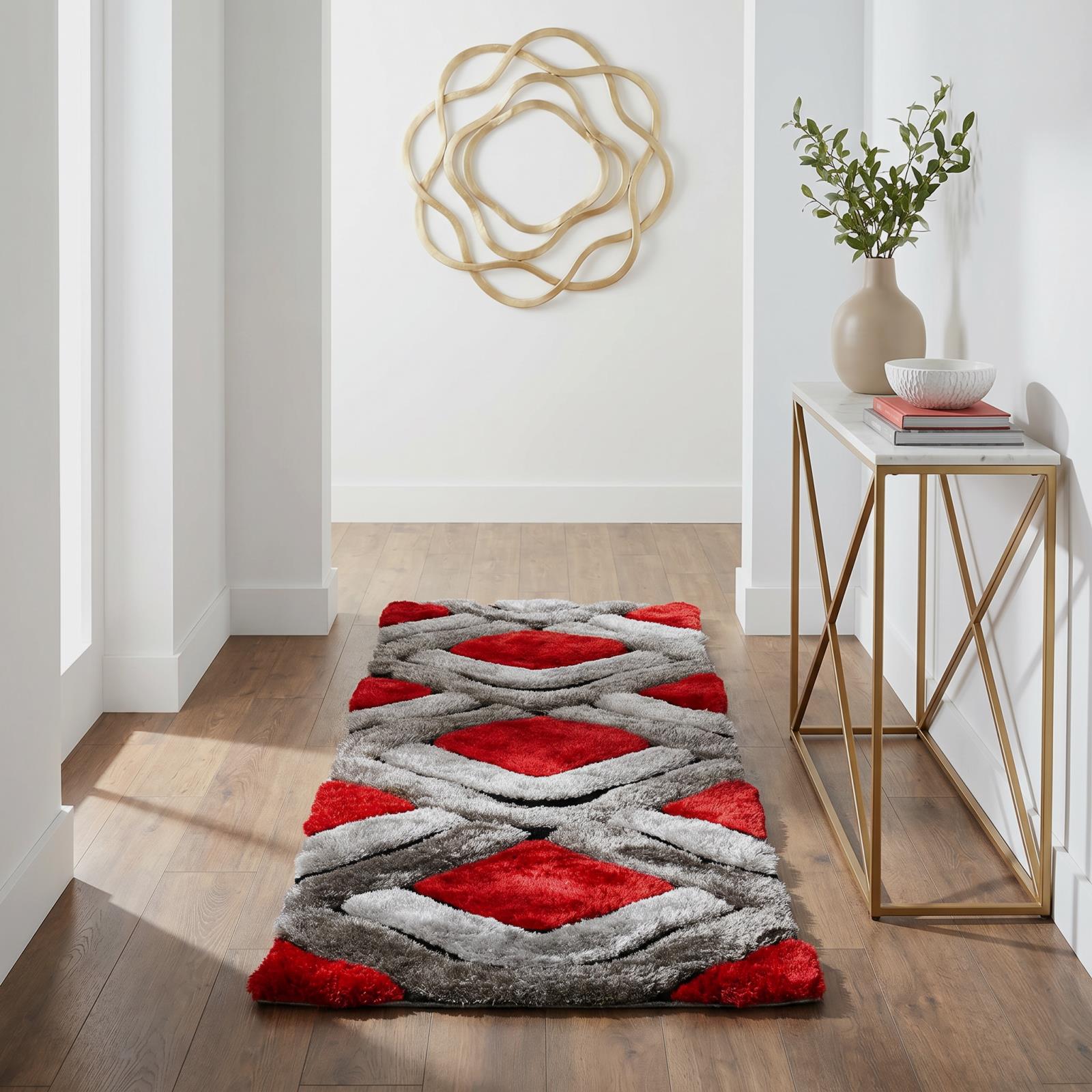 Mateos MS27 Gray Shag Rug — view 11