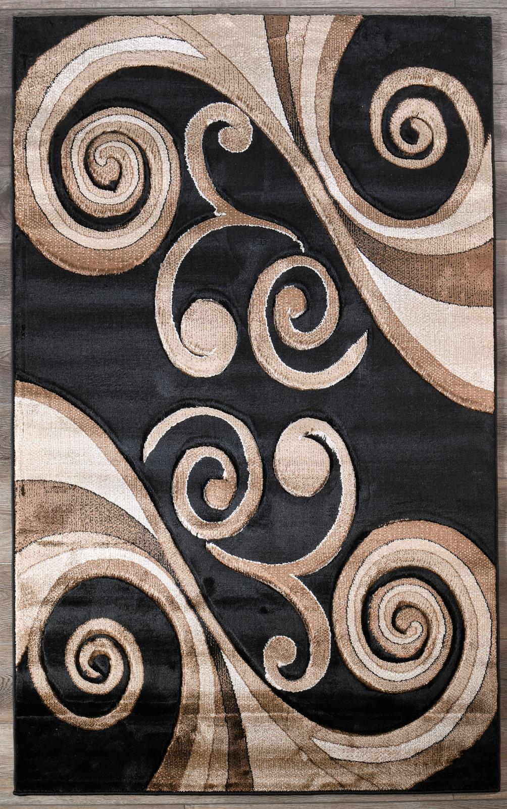 Orelsi OR47 Black Area Rug — view 10