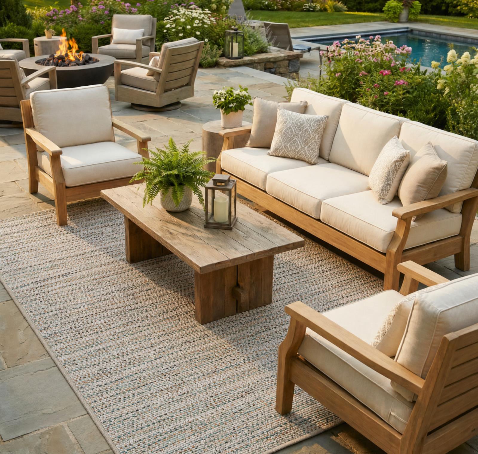 Belize BZ02 Ivory Indoor/Outdoor Rug