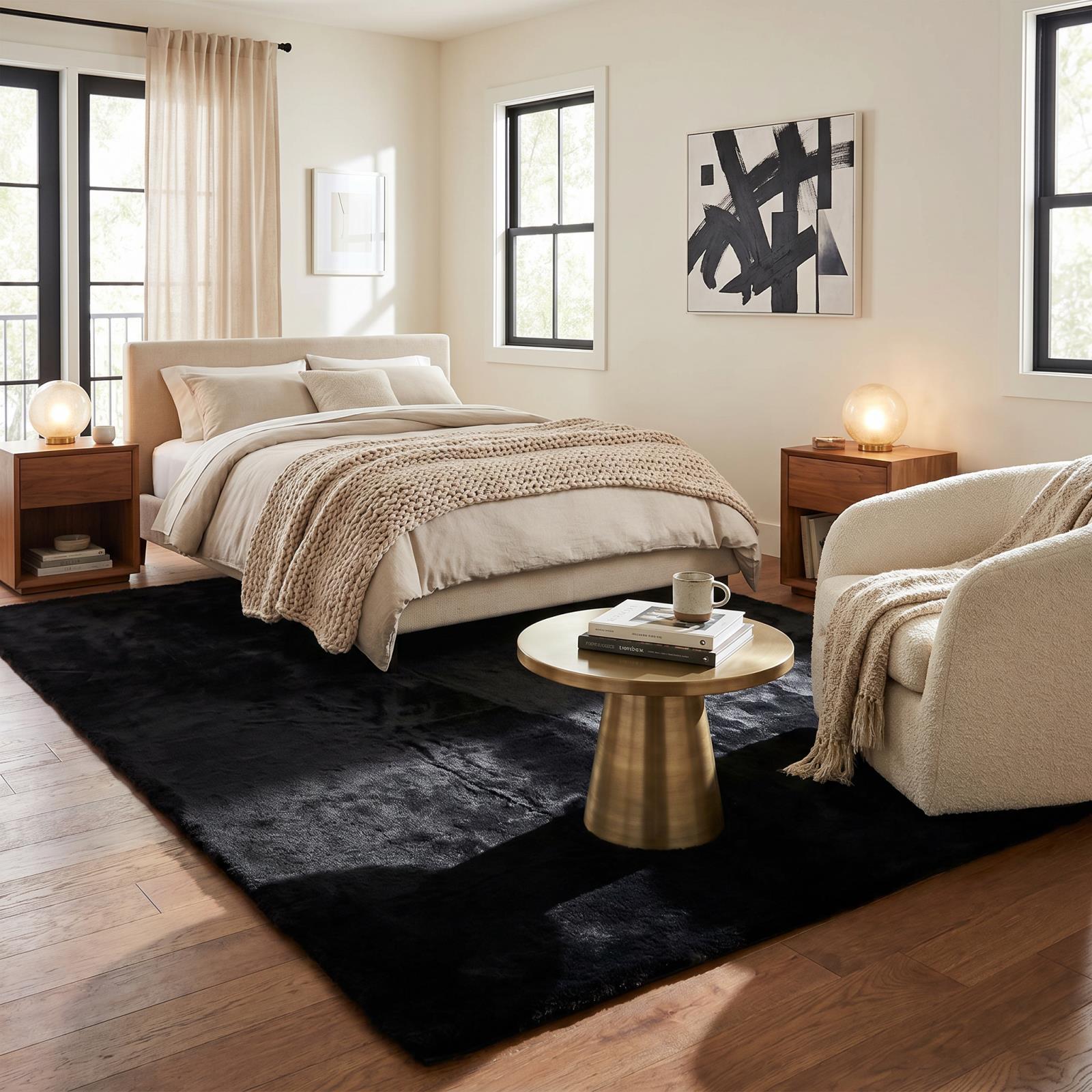 Miami MM02 Black Area Rug — view 6