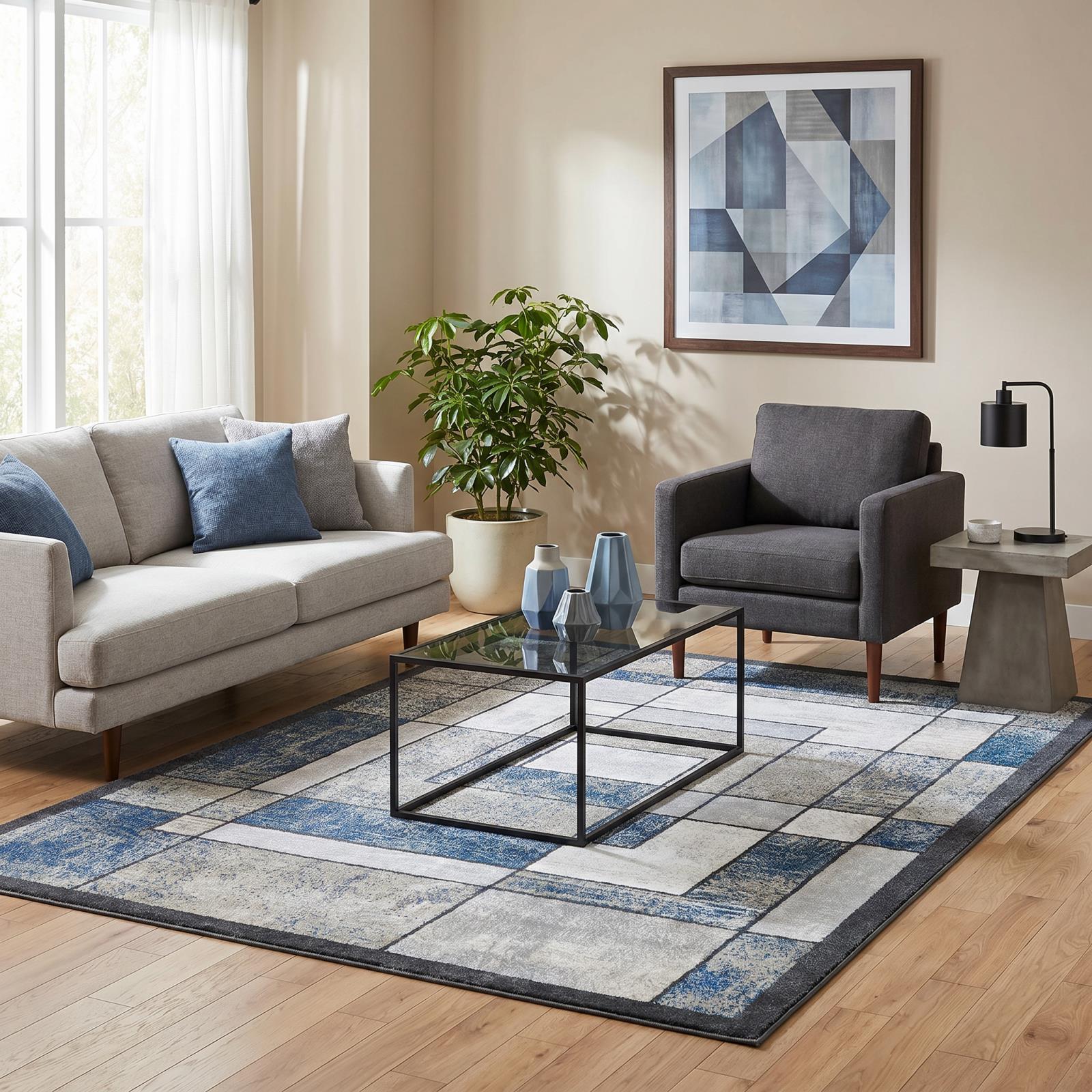 Alloy AY08 Blue Area Rug