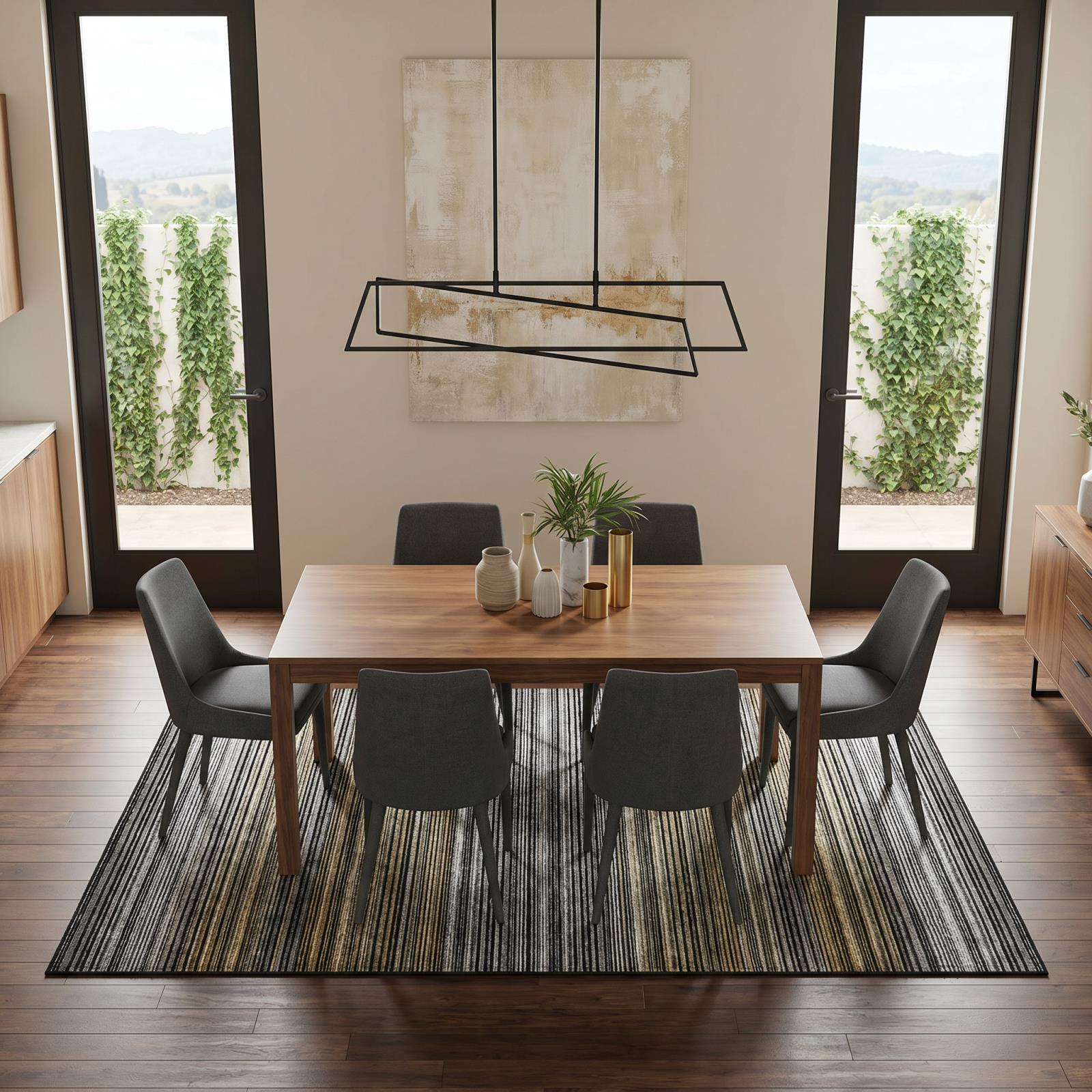 Selena SL05 Black Area Rug