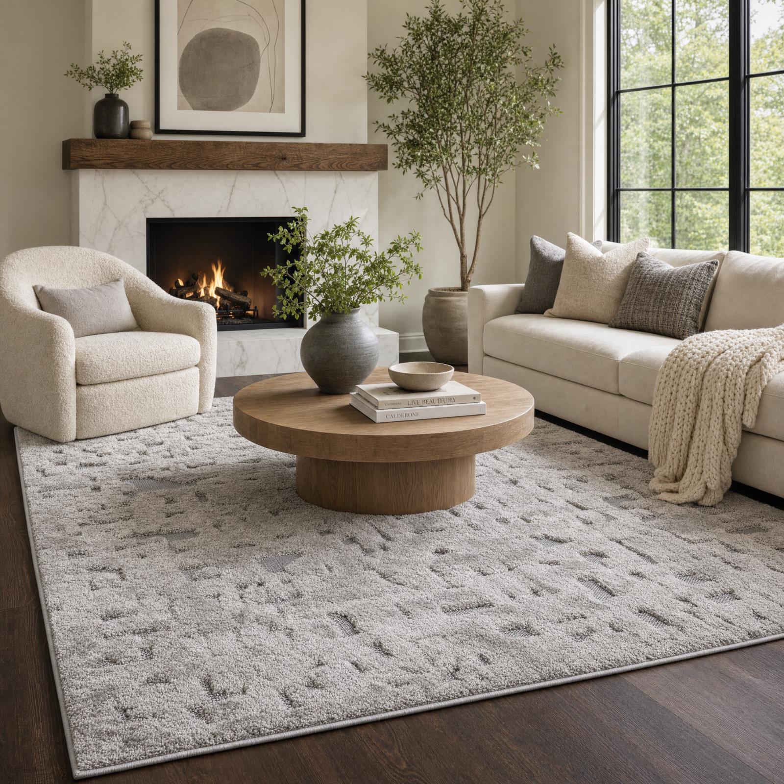 Natural NT08 Light Gray Area Rug