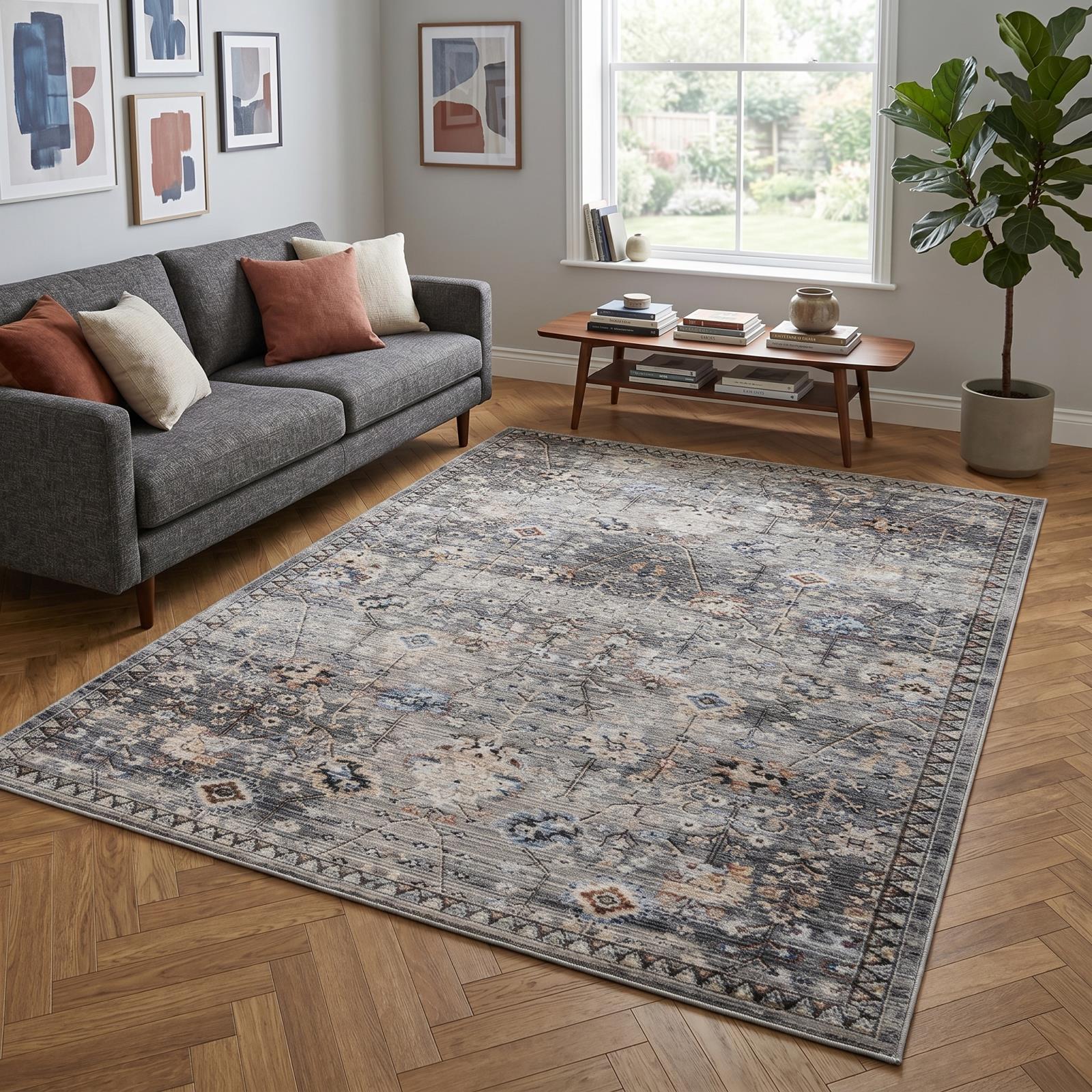 Aura Luxe AU02 Gray Area Rug — view 2