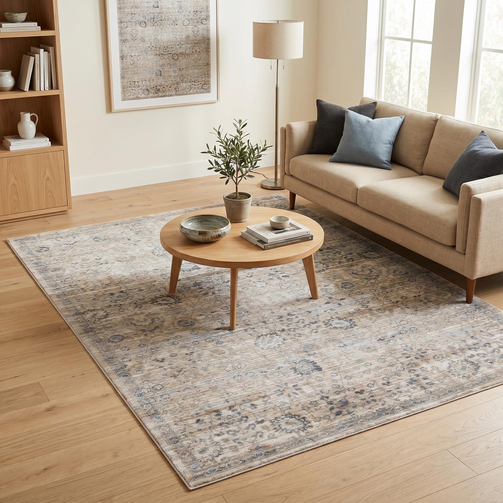 Pure Luxe PL03 Beige Area Rug — view 2