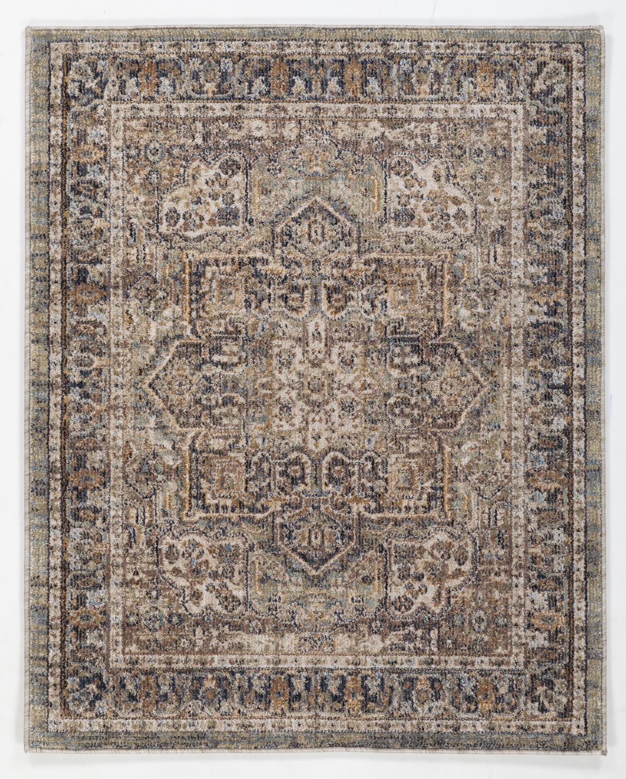 Roma RM01 Dark Green Area Rug — view 10