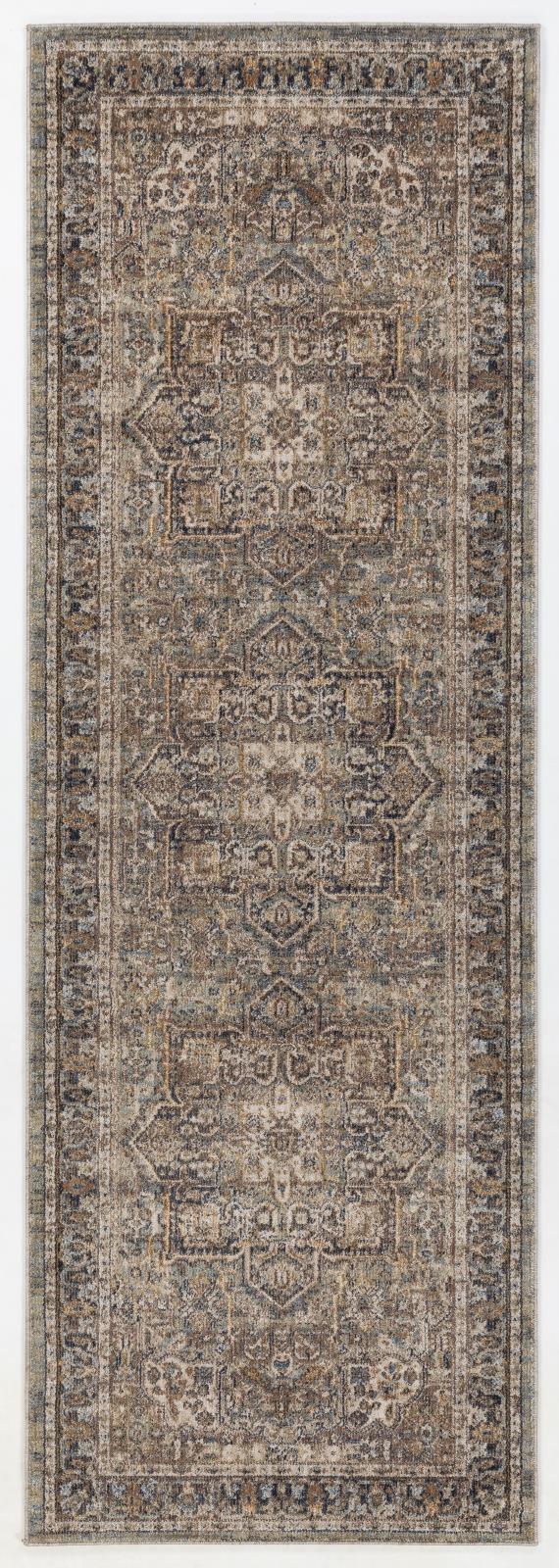 Roma RM01 Dark Green Area Rug — view 8