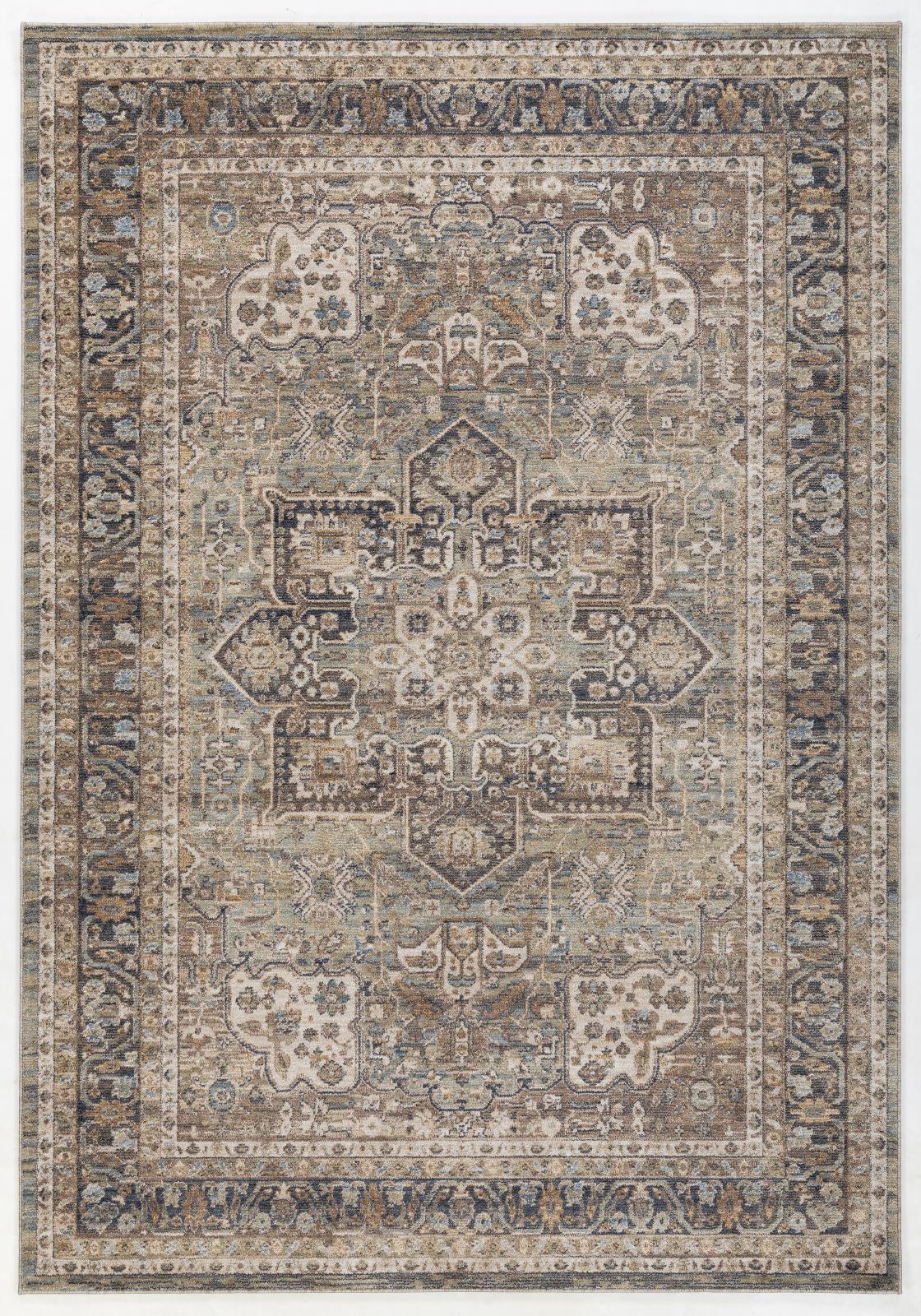 Roma RM01 Dark Green Area Rug — view 6