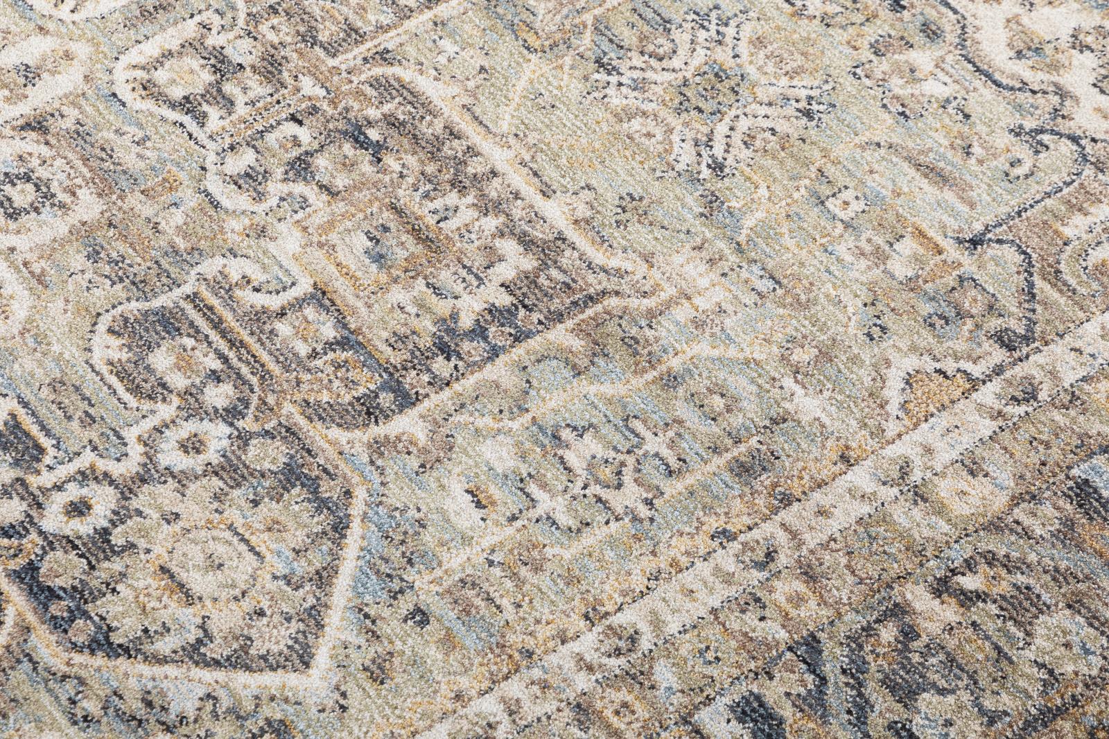 Roma RM01 Dark Green Area Rug — view 3