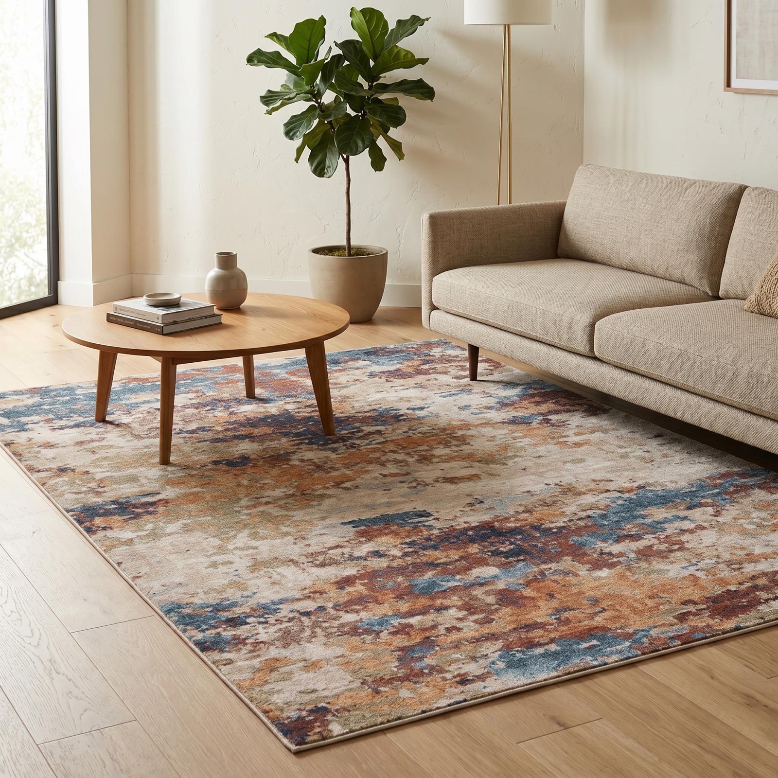 Roma RM04 Beige Area Rug — view 2