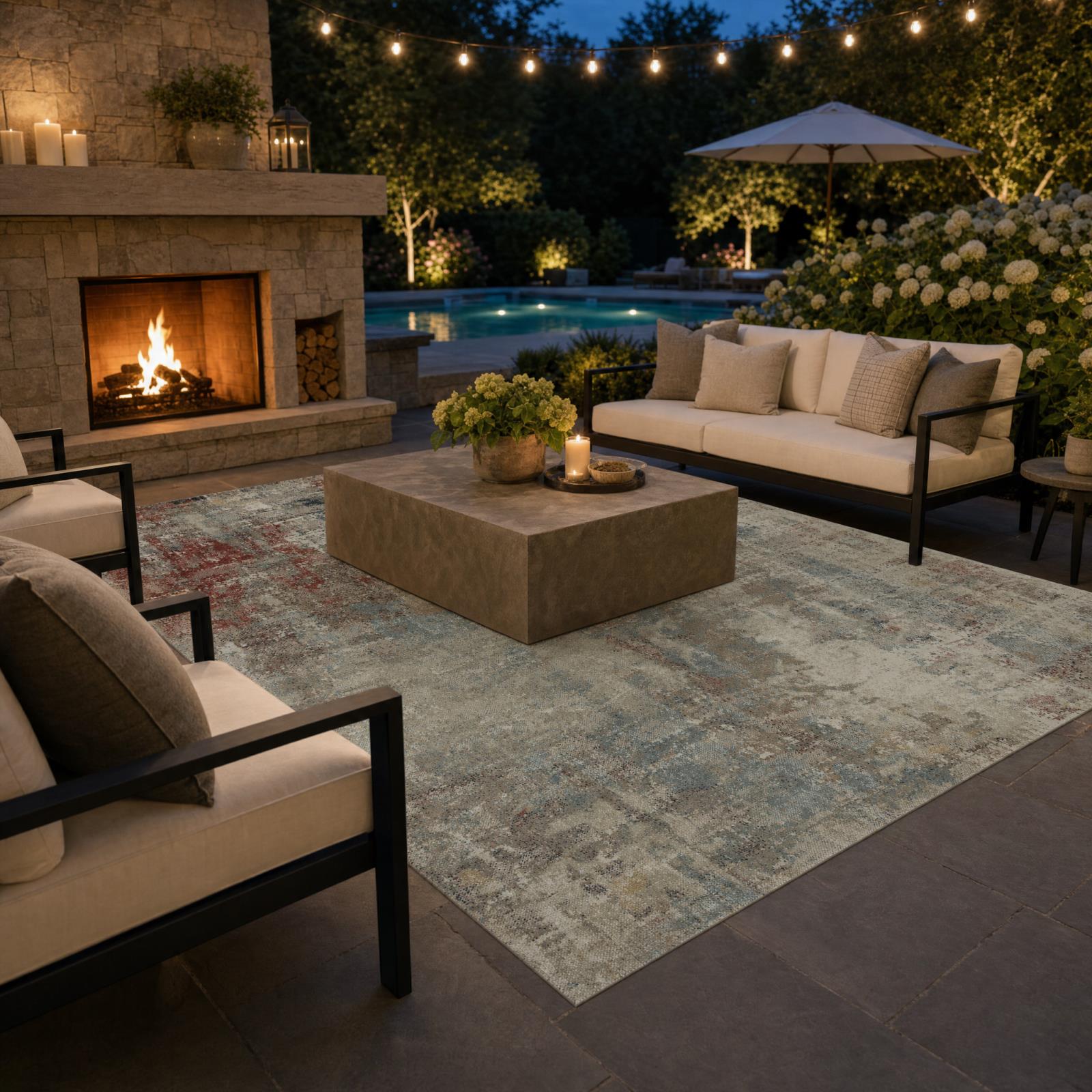 Trellis TL02 Multicolor Indoor/Outdoor Rug