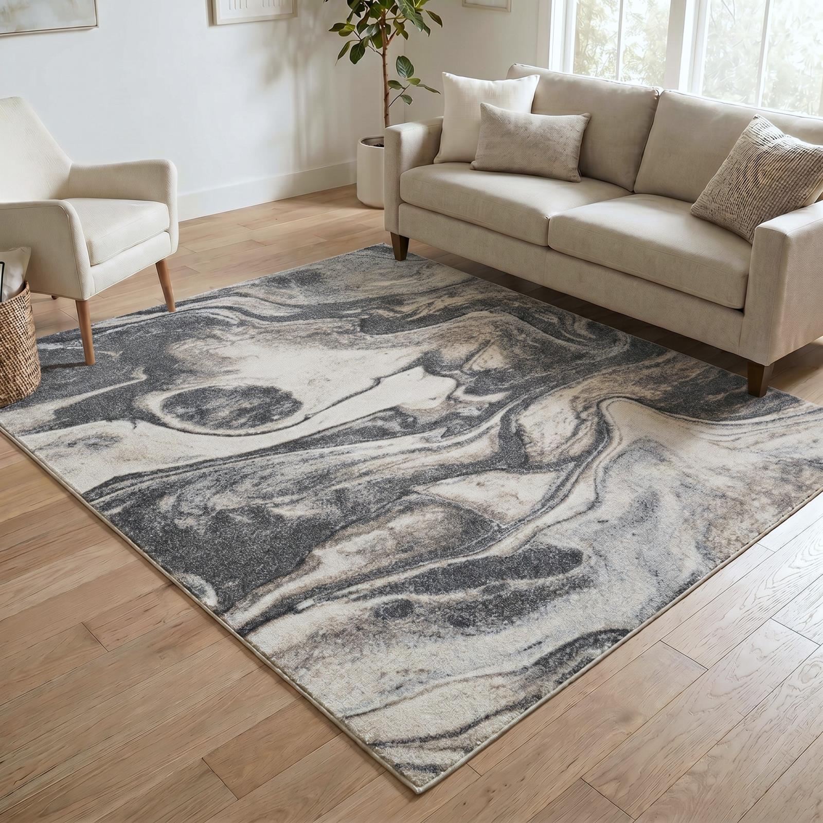 Fresco FR01 Dark Gray Area Rug — view 6