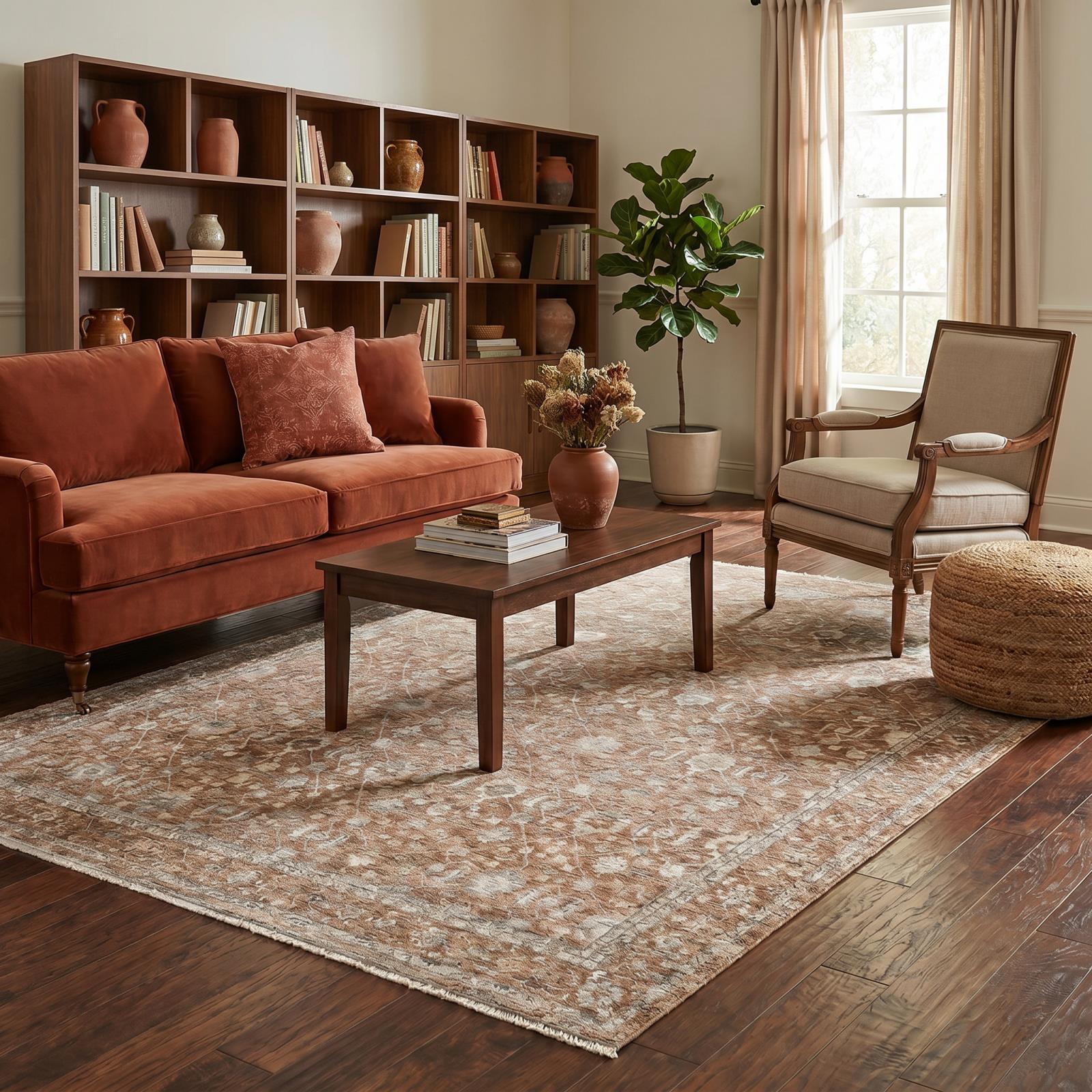 Monaco MA03 Brown Area Rug
