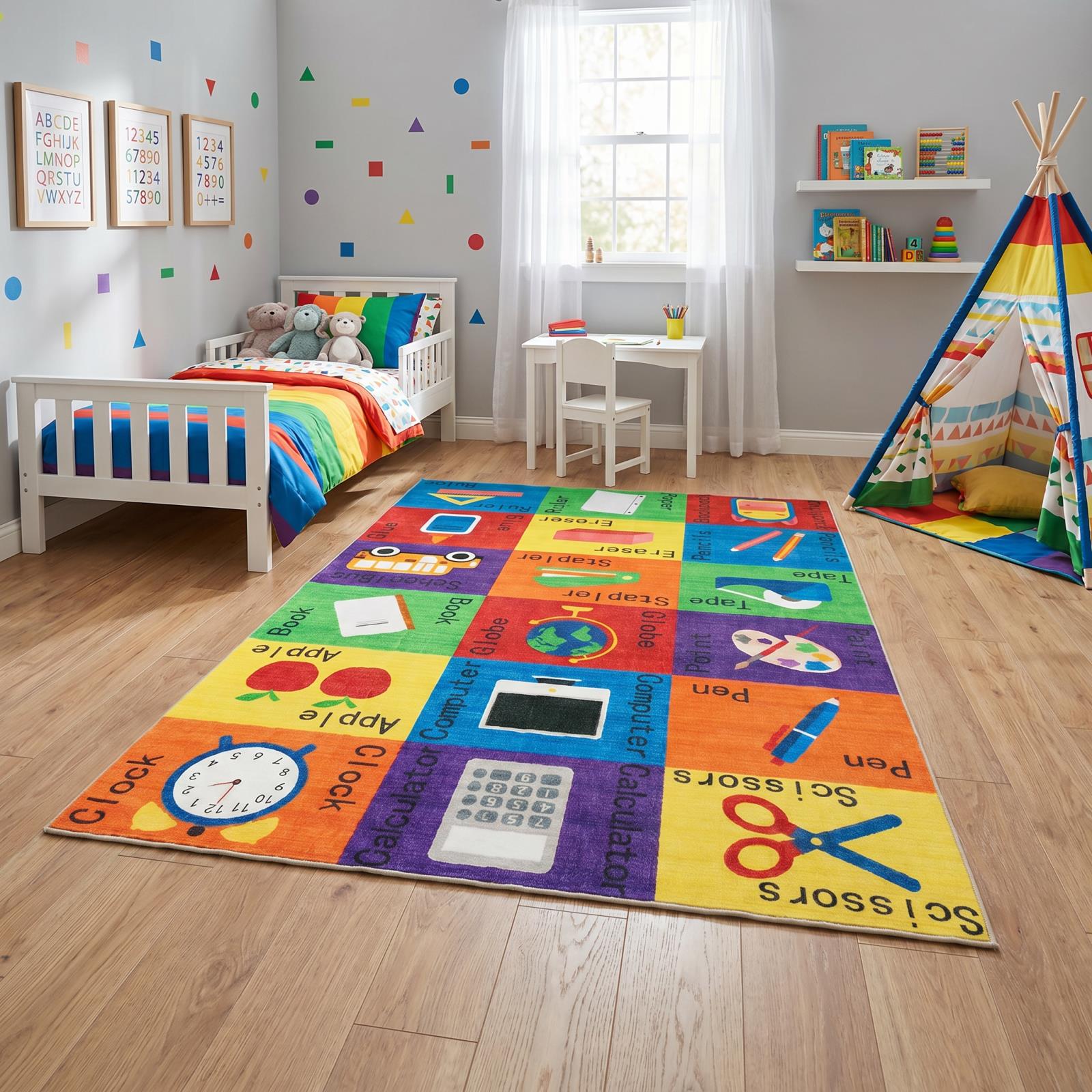 Kids KR10 Multicolor Area Rug — view 2