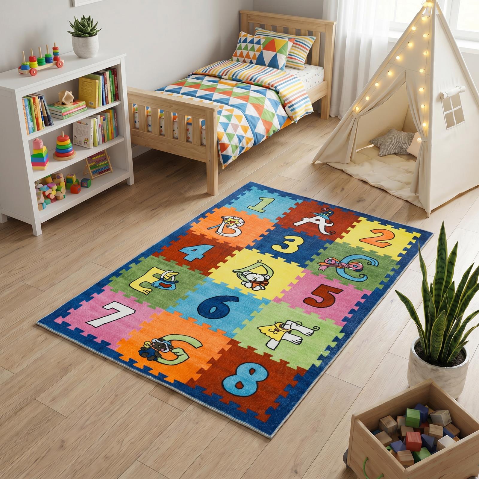 Kids KR06 Multicolor Area Rug
