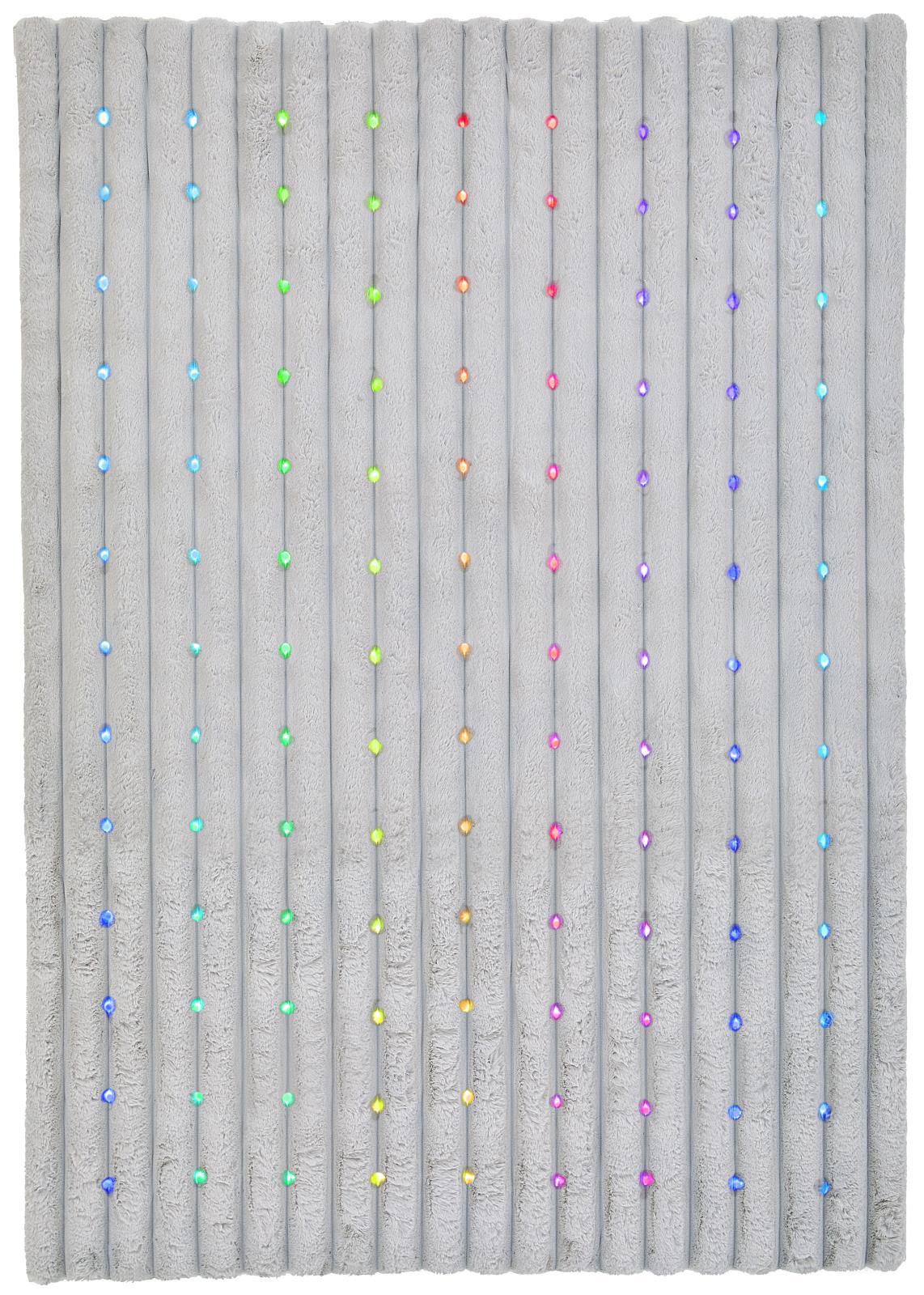 L.E.D LED02 Silver Gray Area Rug — view 2