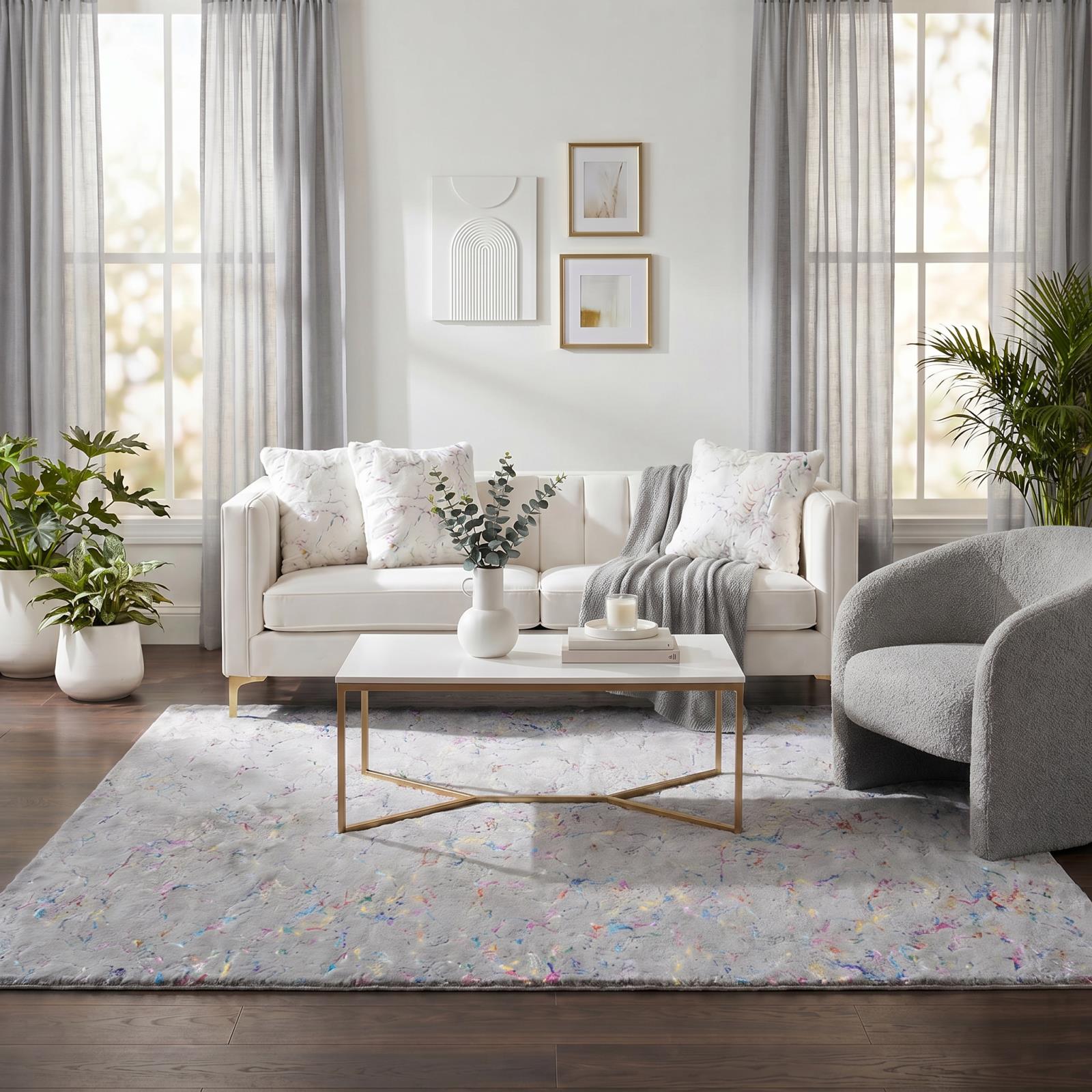 Chryso CH04 Gray Shag Rug