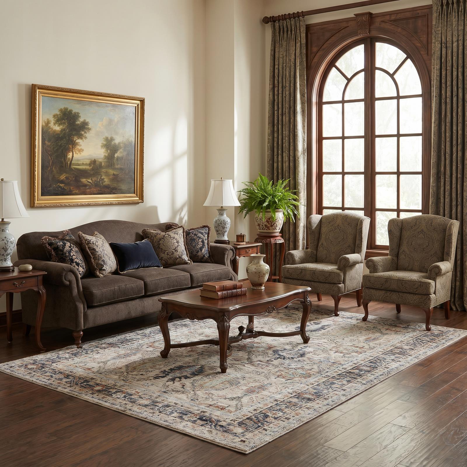 Aura Luxe AU03 Ivory Area Rug