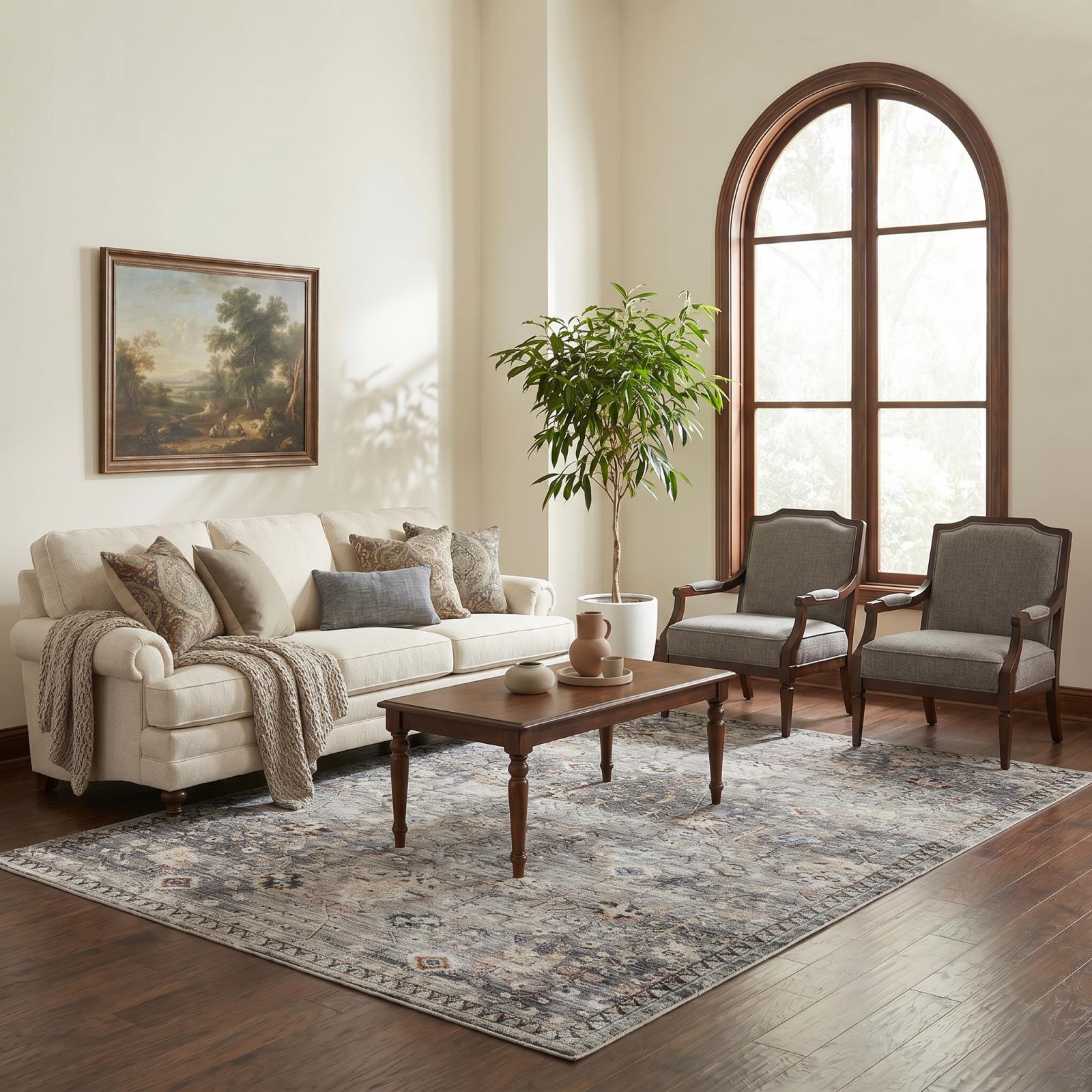 Aura Luxe AU02 Gray Area Rug