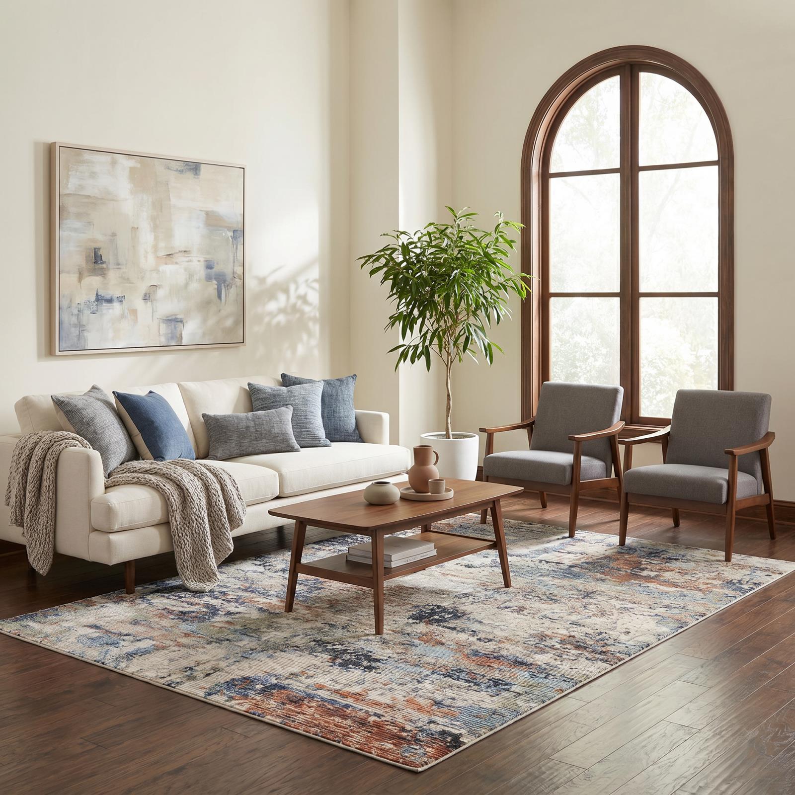 Aura Luxe AU01 Beige Area Rug
