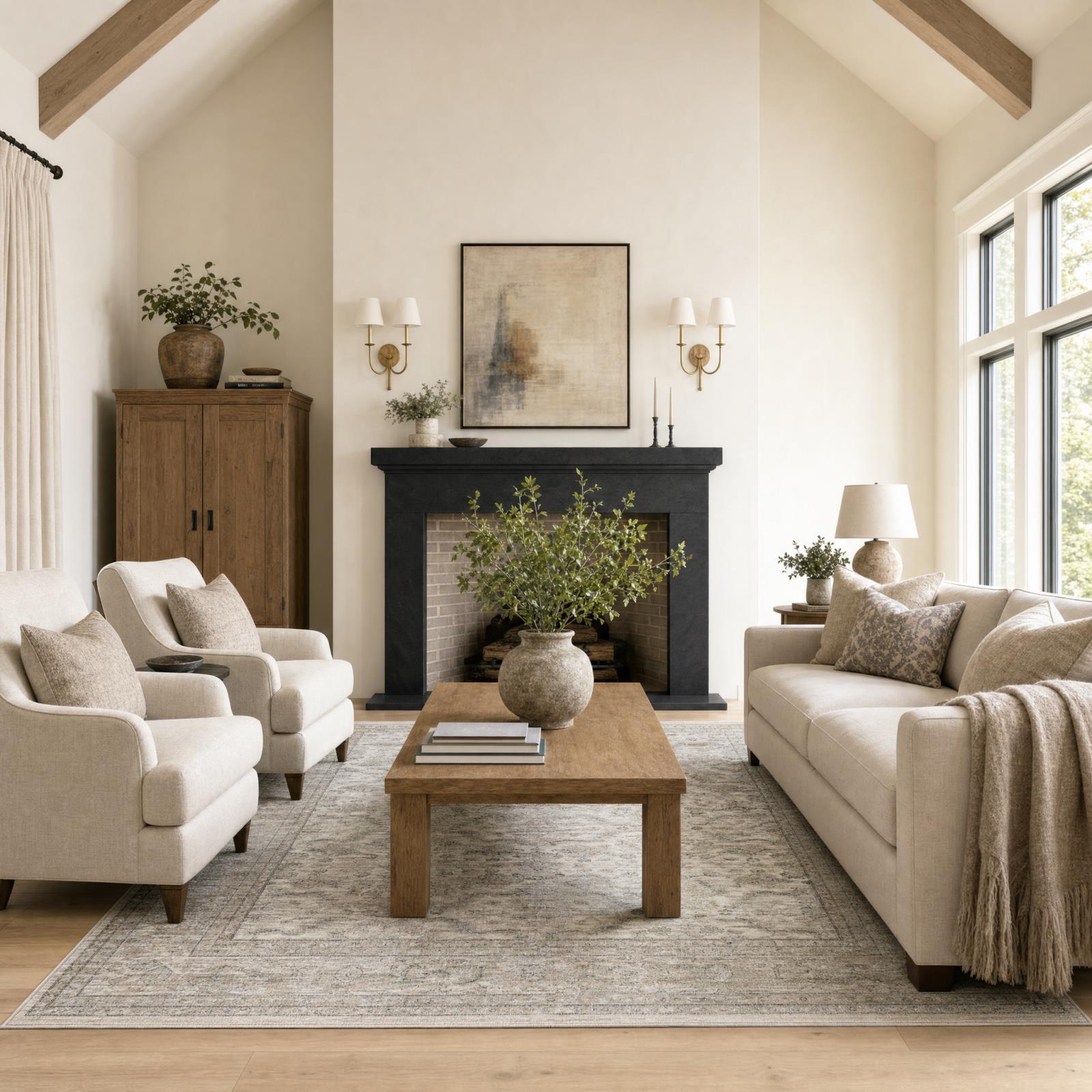 Pure Luxe PL01 Cream Area Rug — view 6