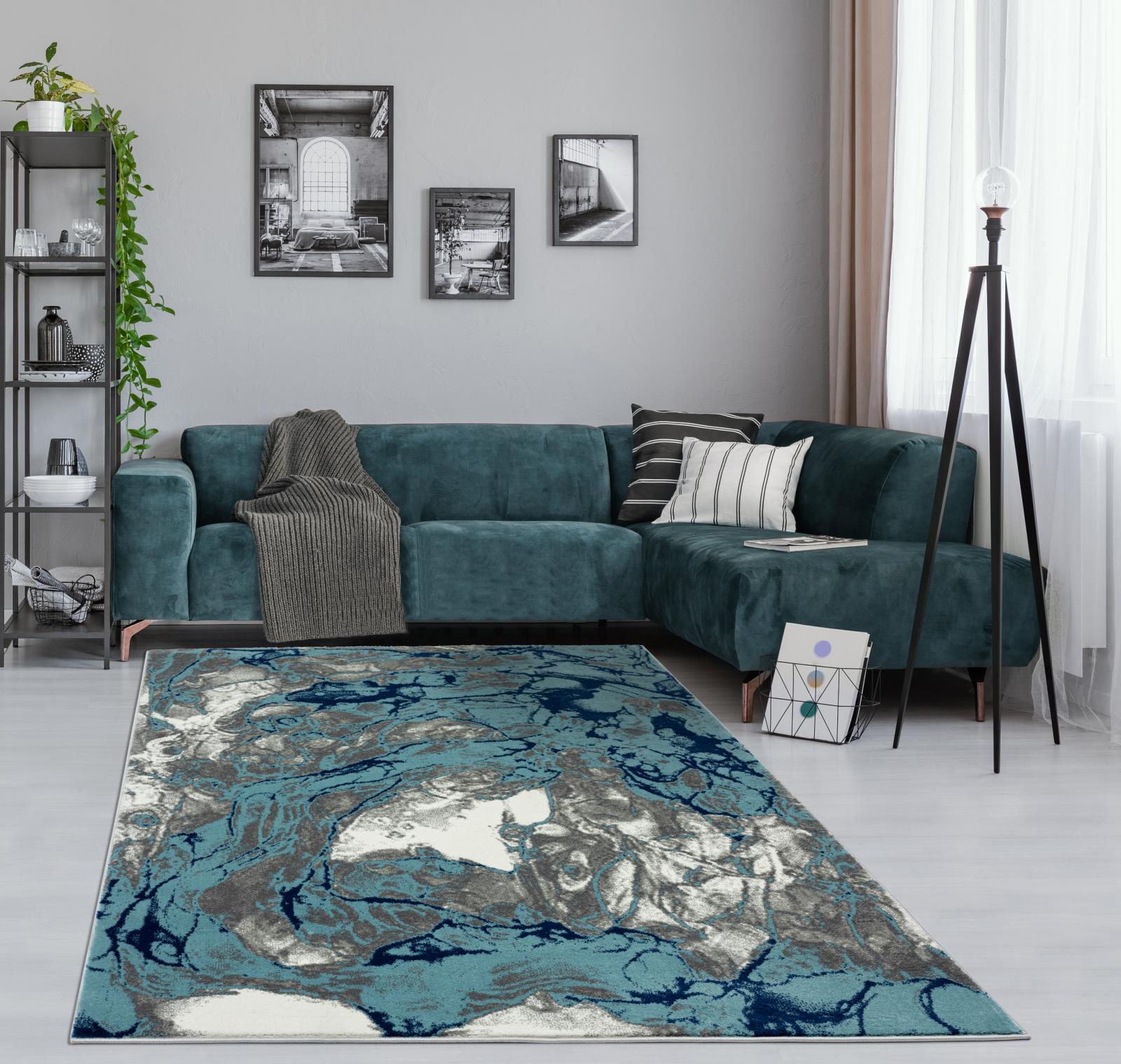 Samos SM12 Blue Area Rug — view 6