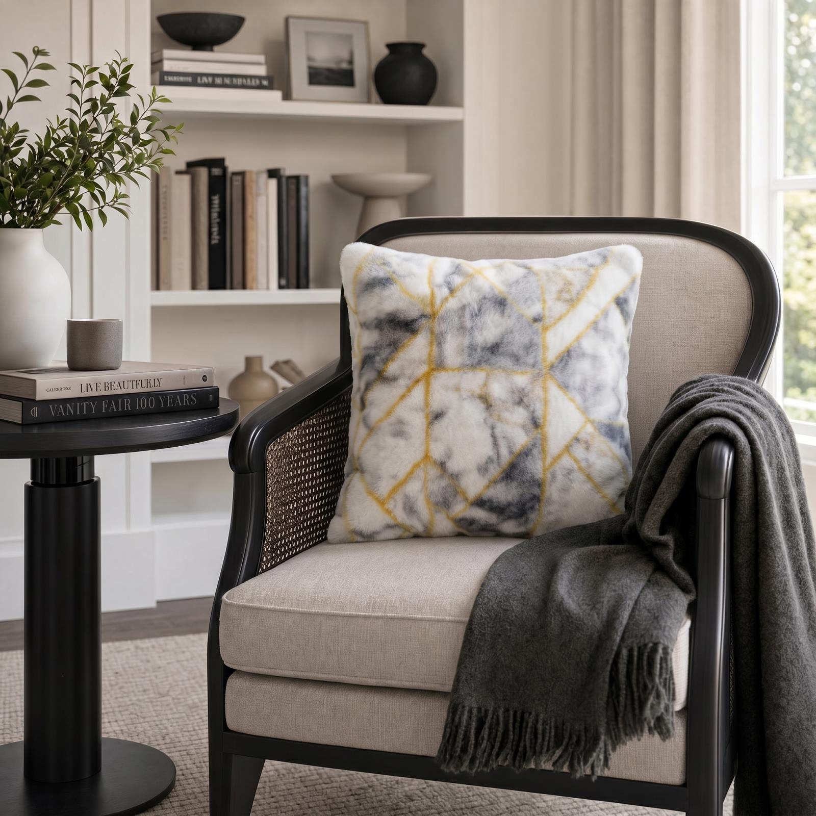 Luxury LXP11 Gray Accent Pillow