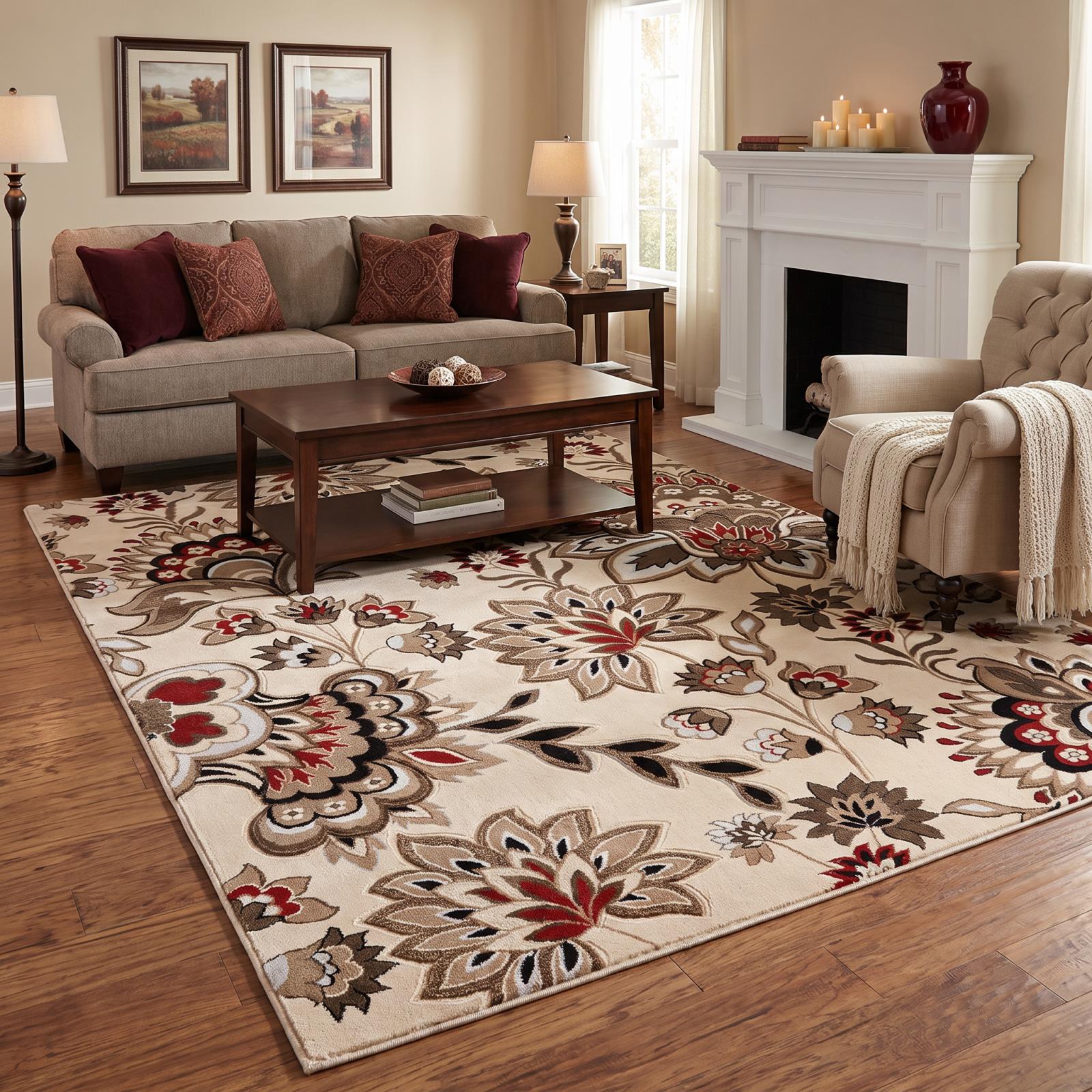 Glamour GM57 Cream Area Rug — view 2