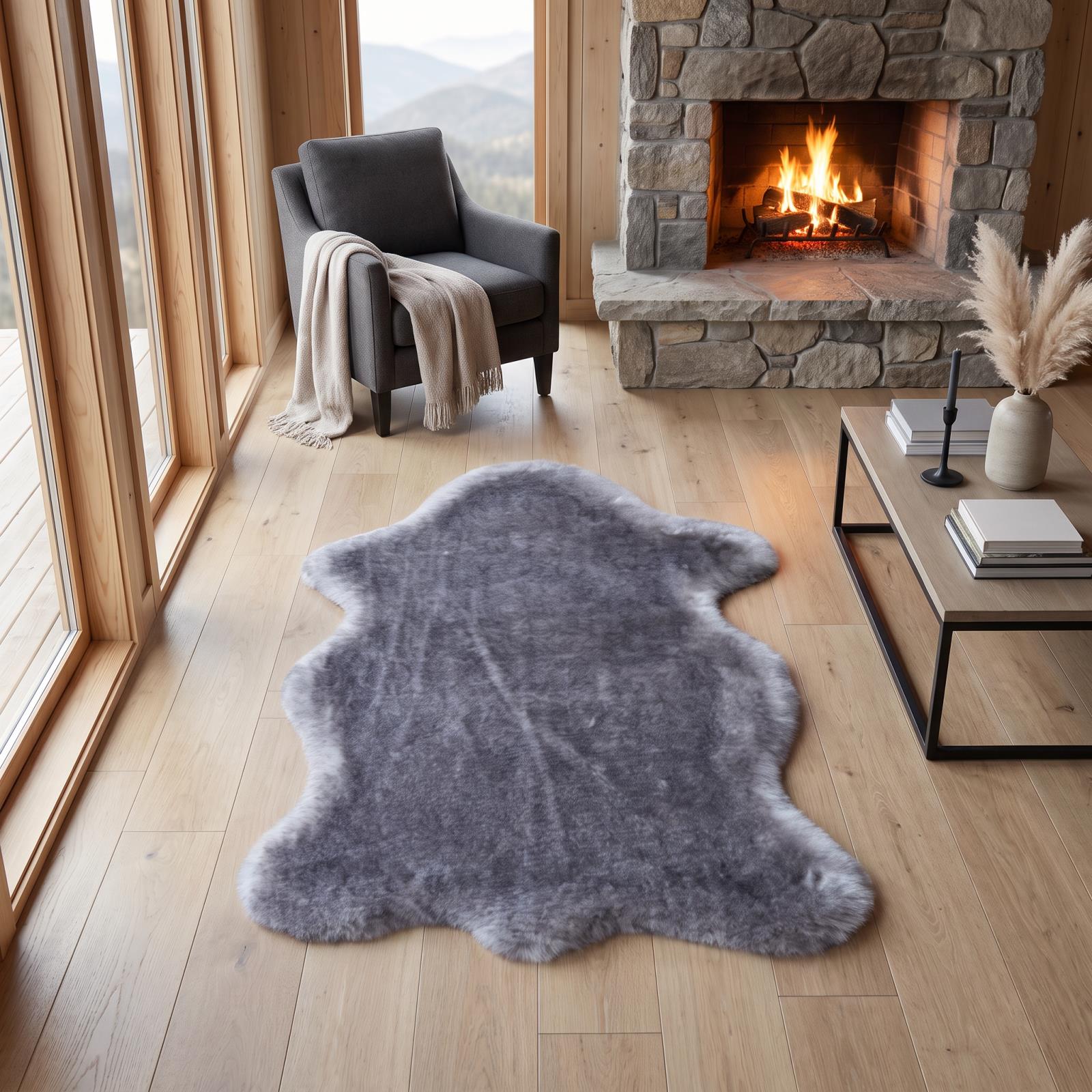 Amore AO03 Gray Shag Rug