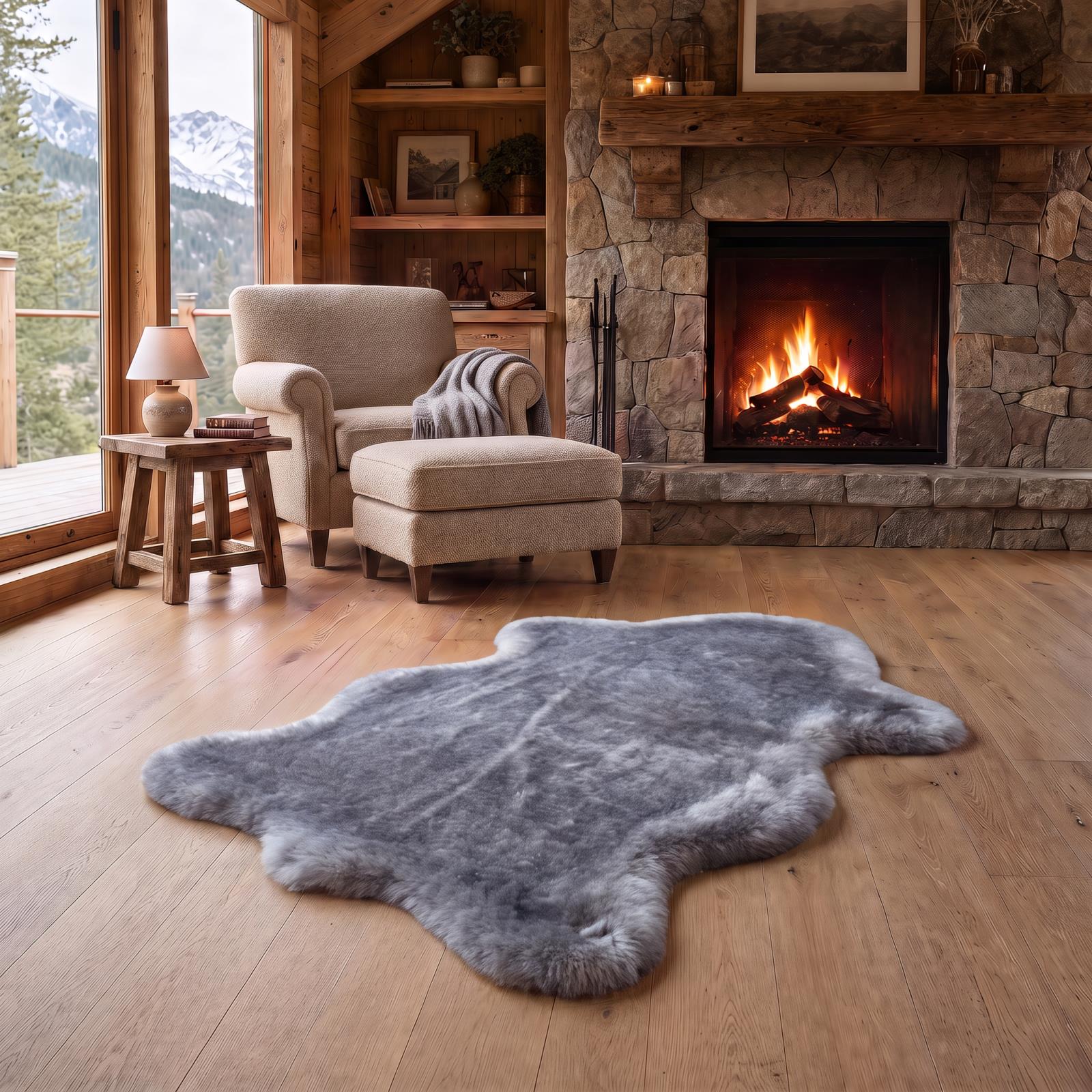 Amore AO03 Gray Shag Rug — view 6