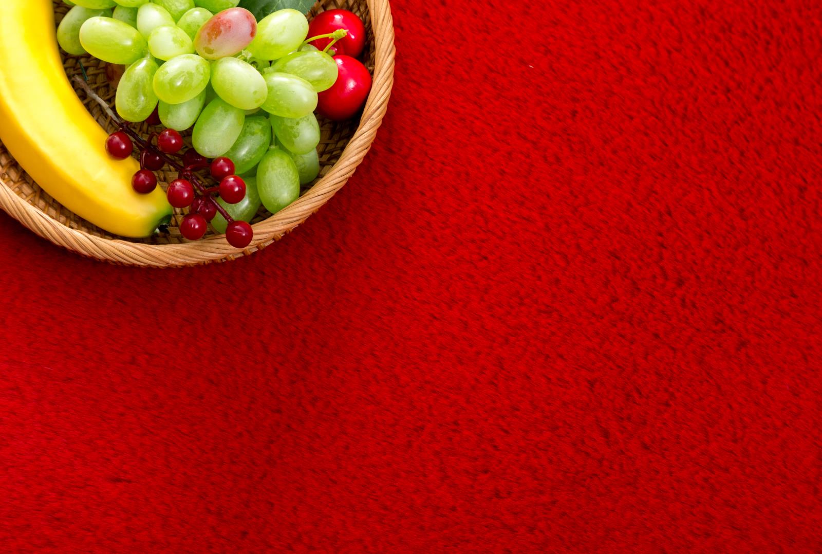 Faux Rabbit Fur RB03 Red Shag Rug — view 3