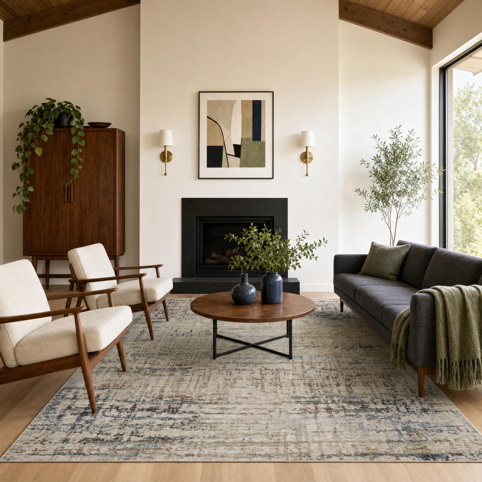 Aura Luxe AU05 Cream Area Rug — view 7