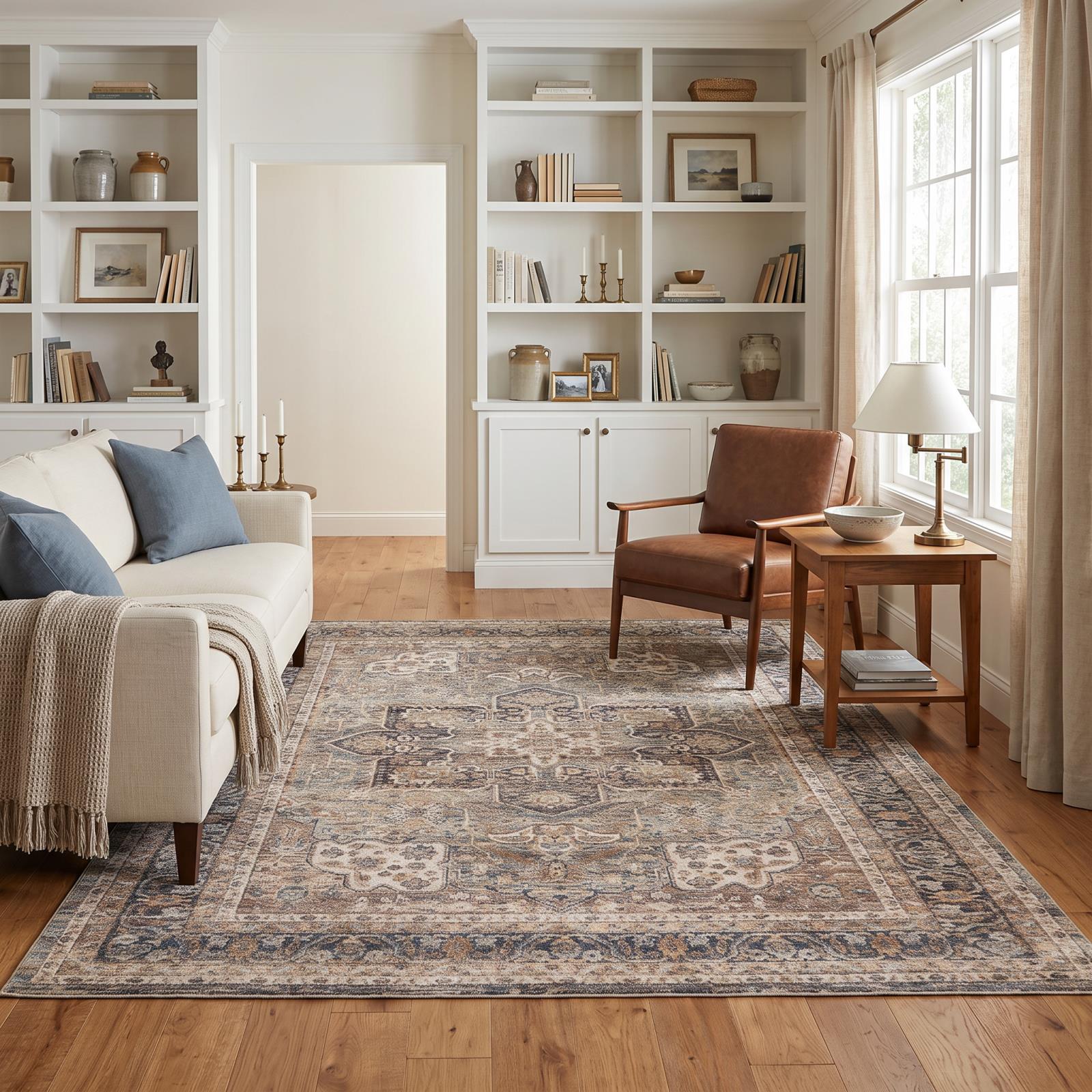 Roma RM01 Dark Green Area Rug