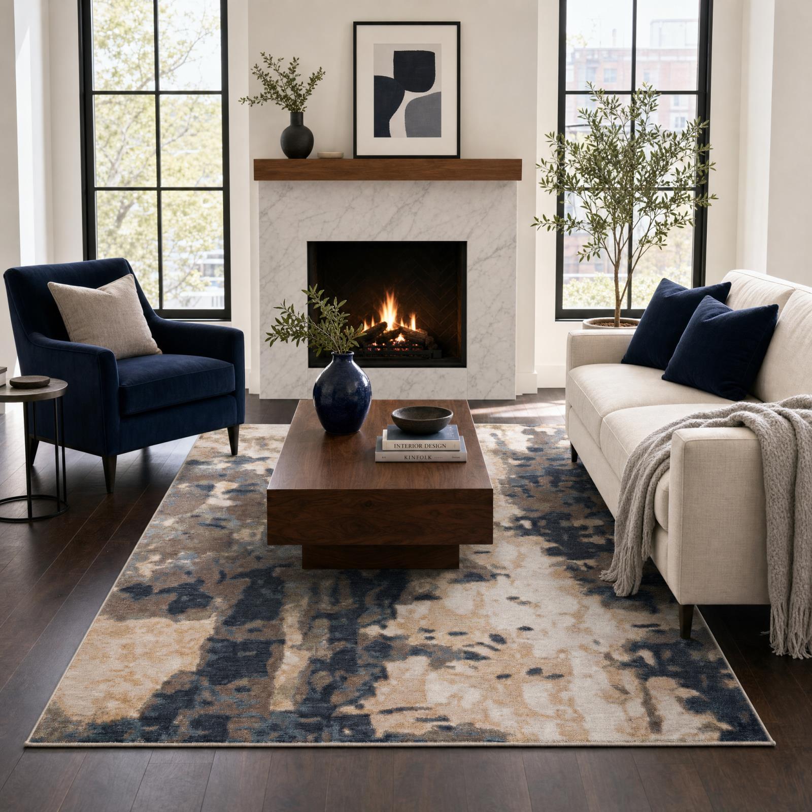 Roma RM03 Beige Area Rug