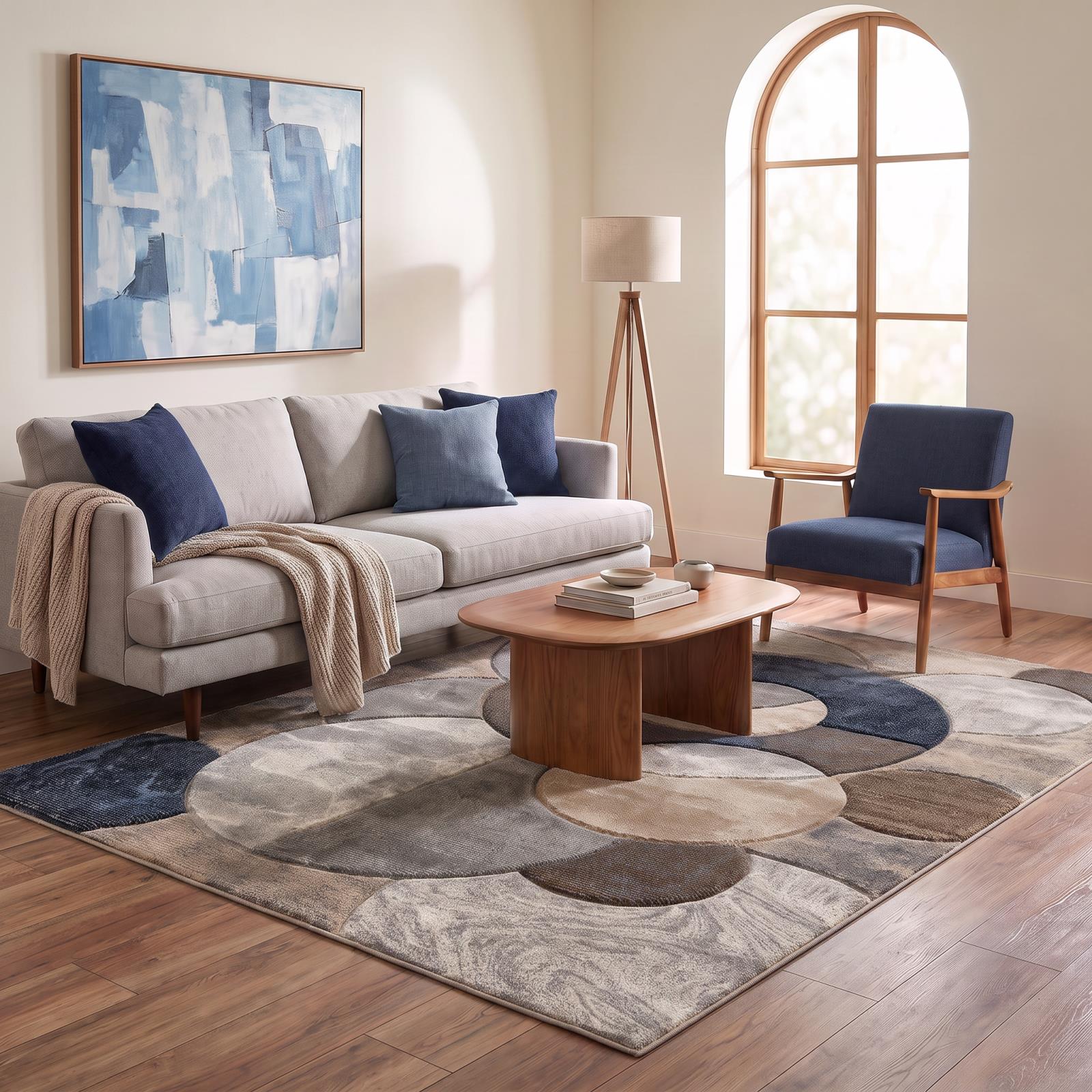 Alexia AX02 Brown Area Rug