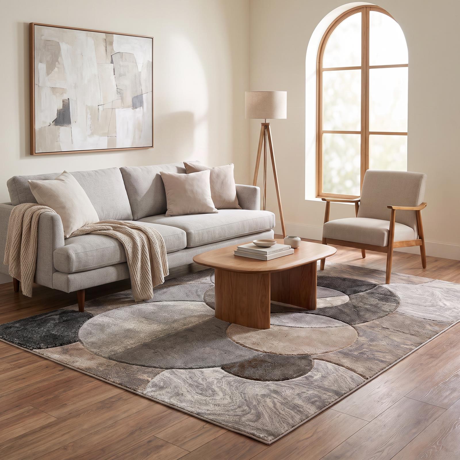 Alexia AX01 Brown Area Rug