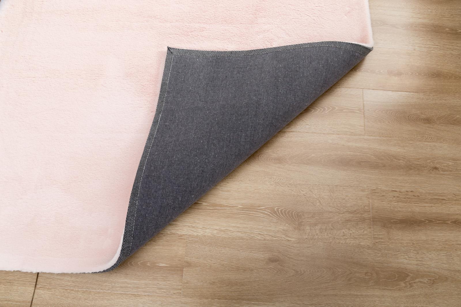 Faux Rabbit Fur RB12 Blush Shag Rug — view 5
