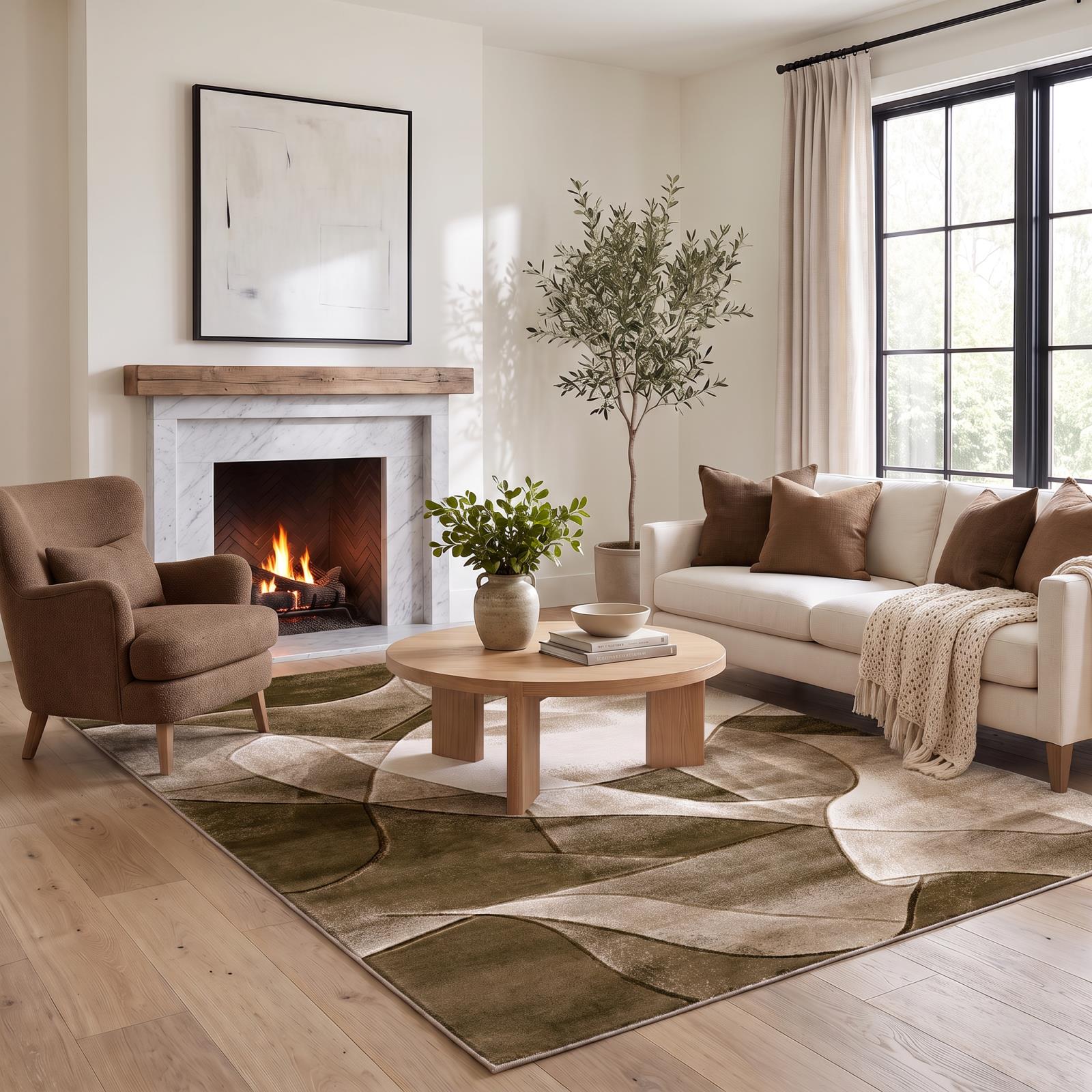 Alexia AX24 Brown Area Rug