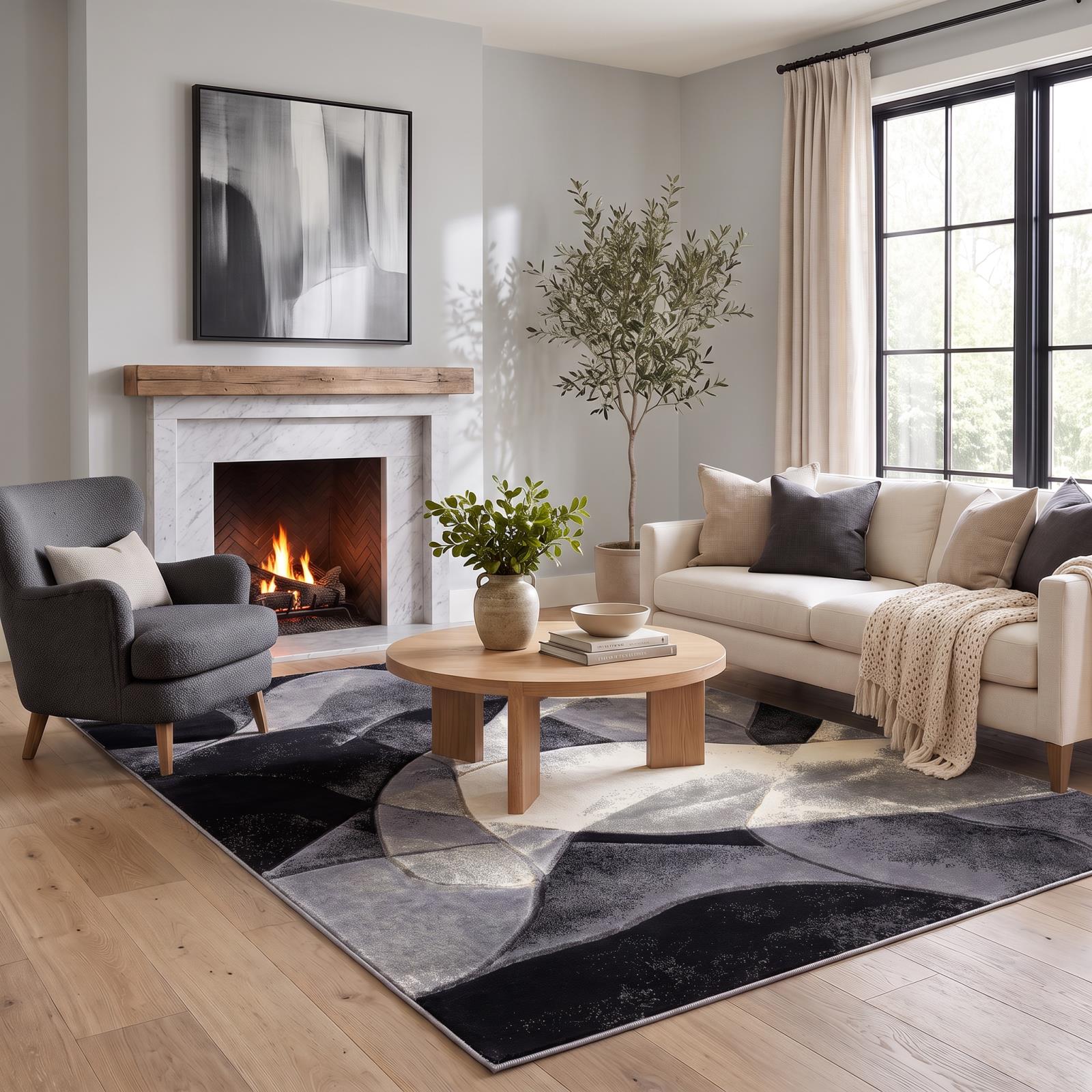 Alexia AX25 Gray Area Rug