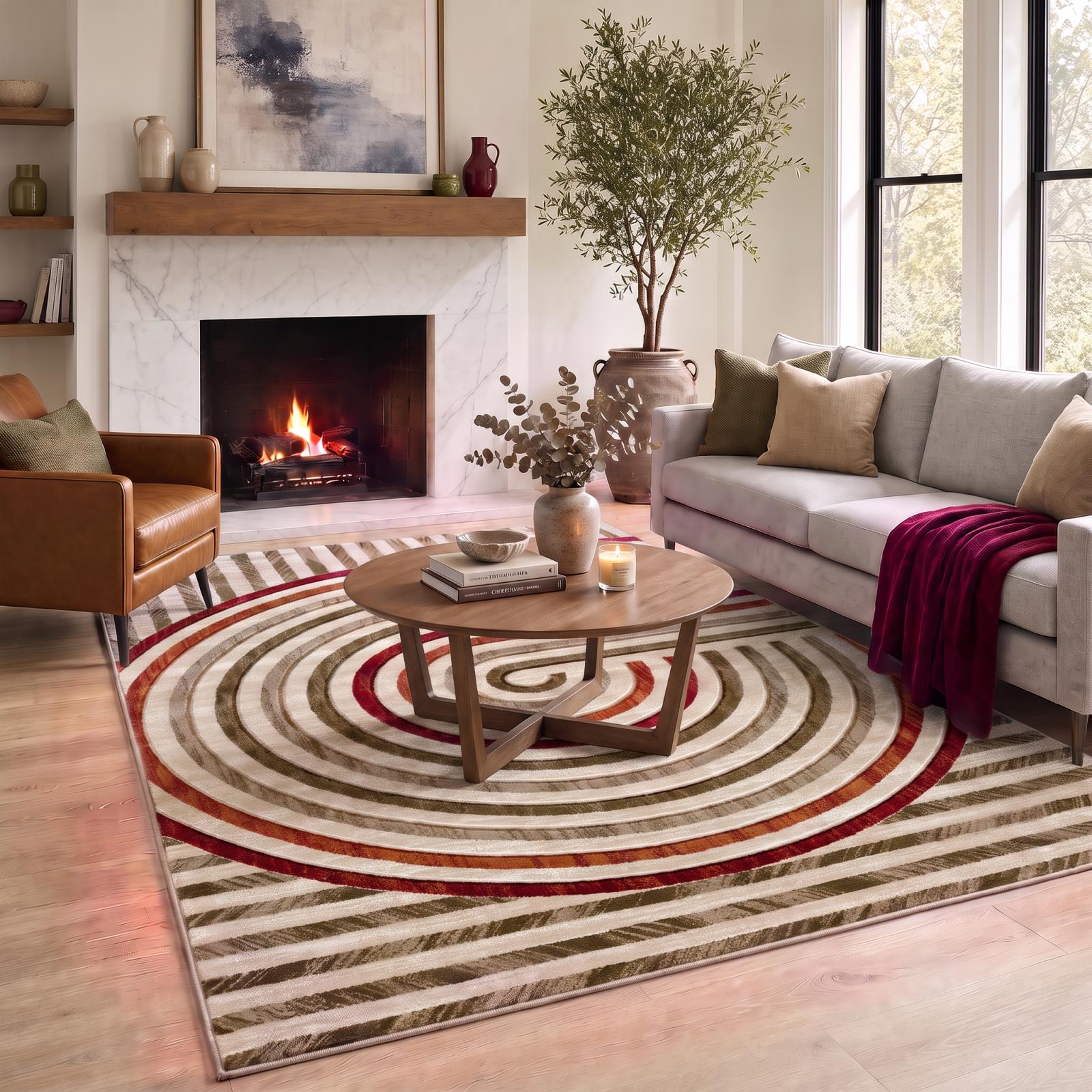 Alexia AX17 Beige Area Rug