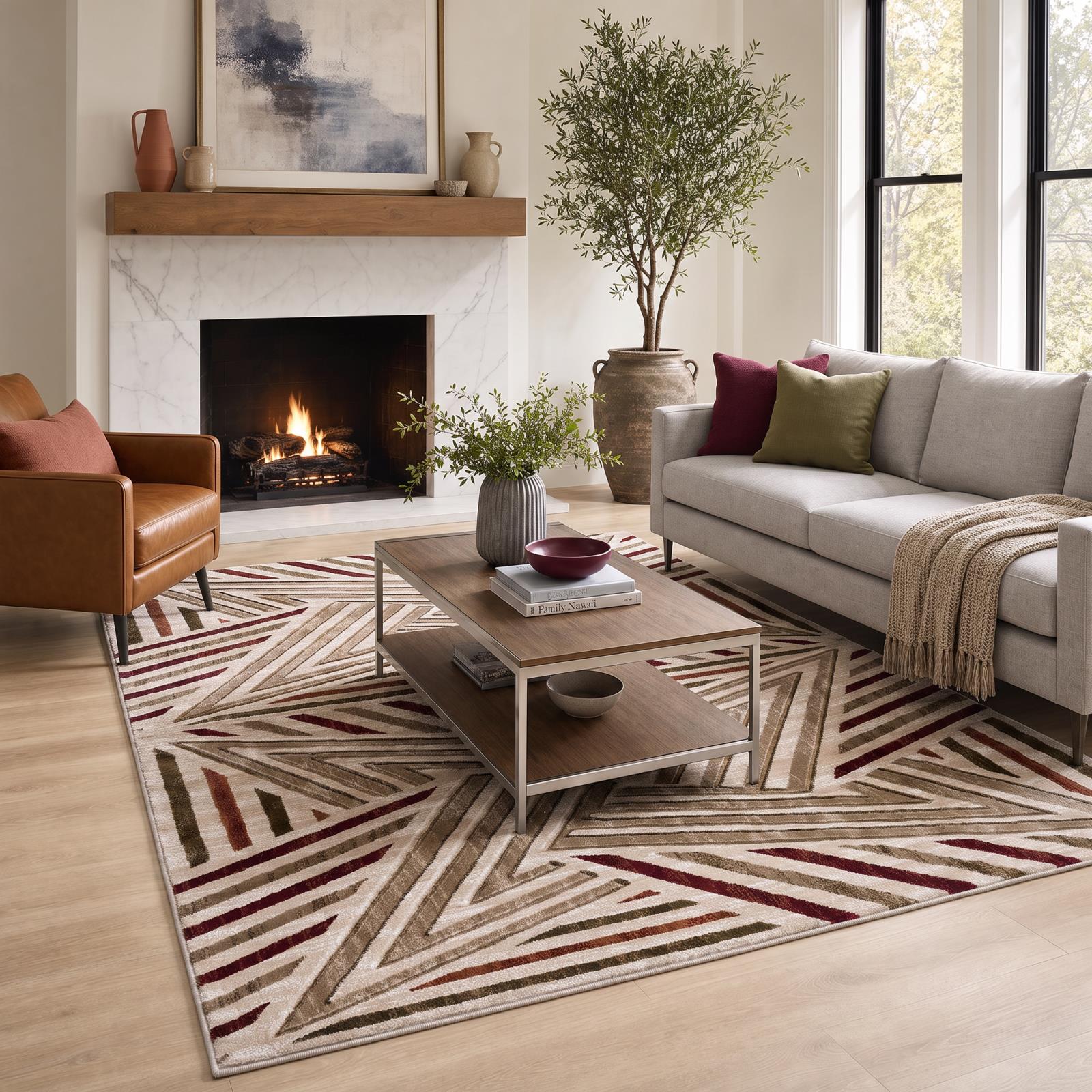 Alexia AX16 Beige Area Rug